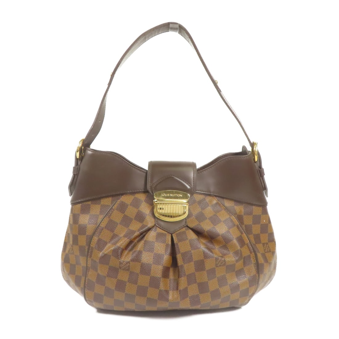 Louis Vuitton Sistina MM Shoulder Bag N41541 Brown PVC Canvas: Louis Vuitton Sistina MM Shoulder Bag N41541 Brown PVC Canvas Introducing the Louis Vuitton Sistina MM Shoulder Bag, a perfect blend of luxury and practicality. Crafted from durable PVC coated canvas,