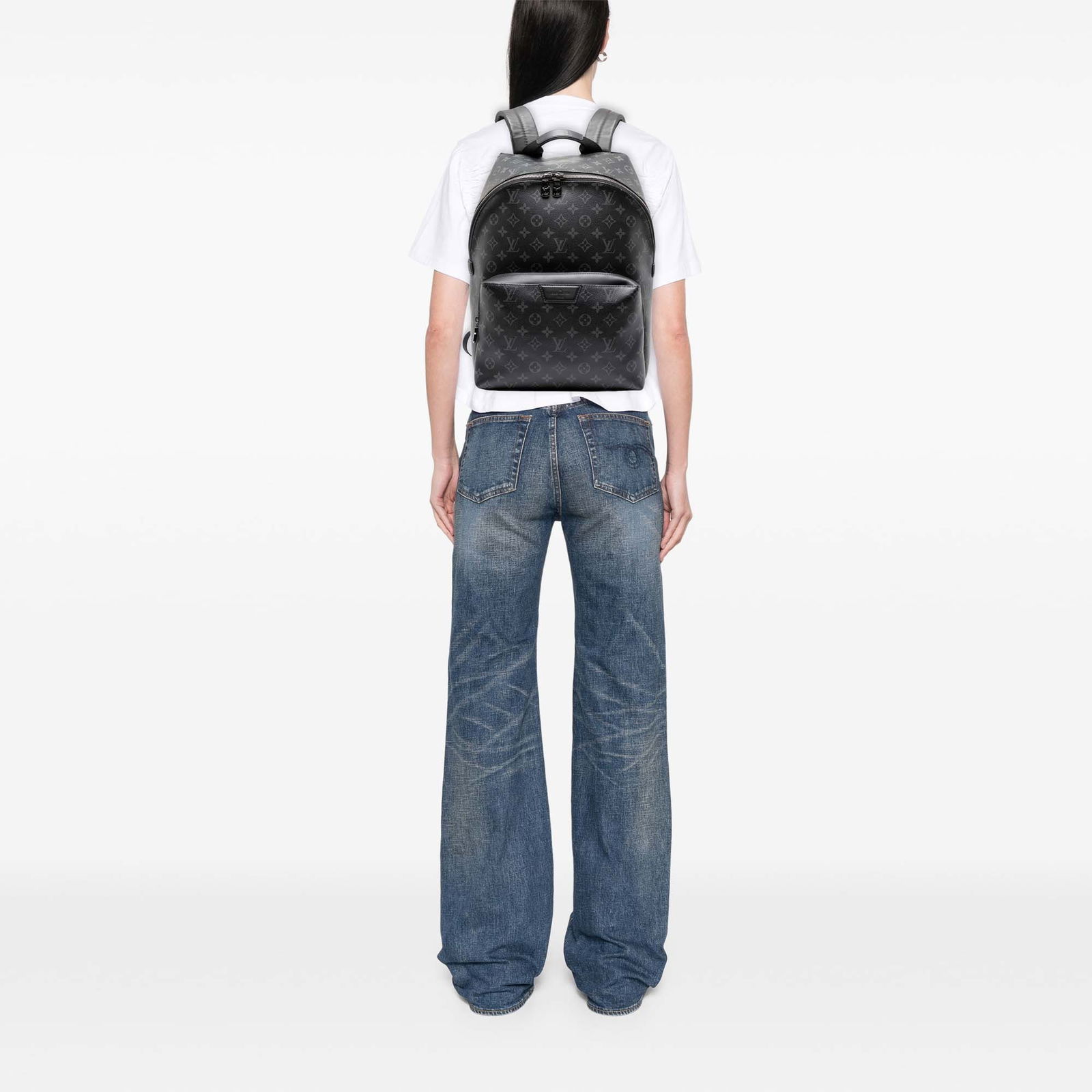 Louis Vuitton Monogram Eclipse Discovery Backpack Black Fabric - 7