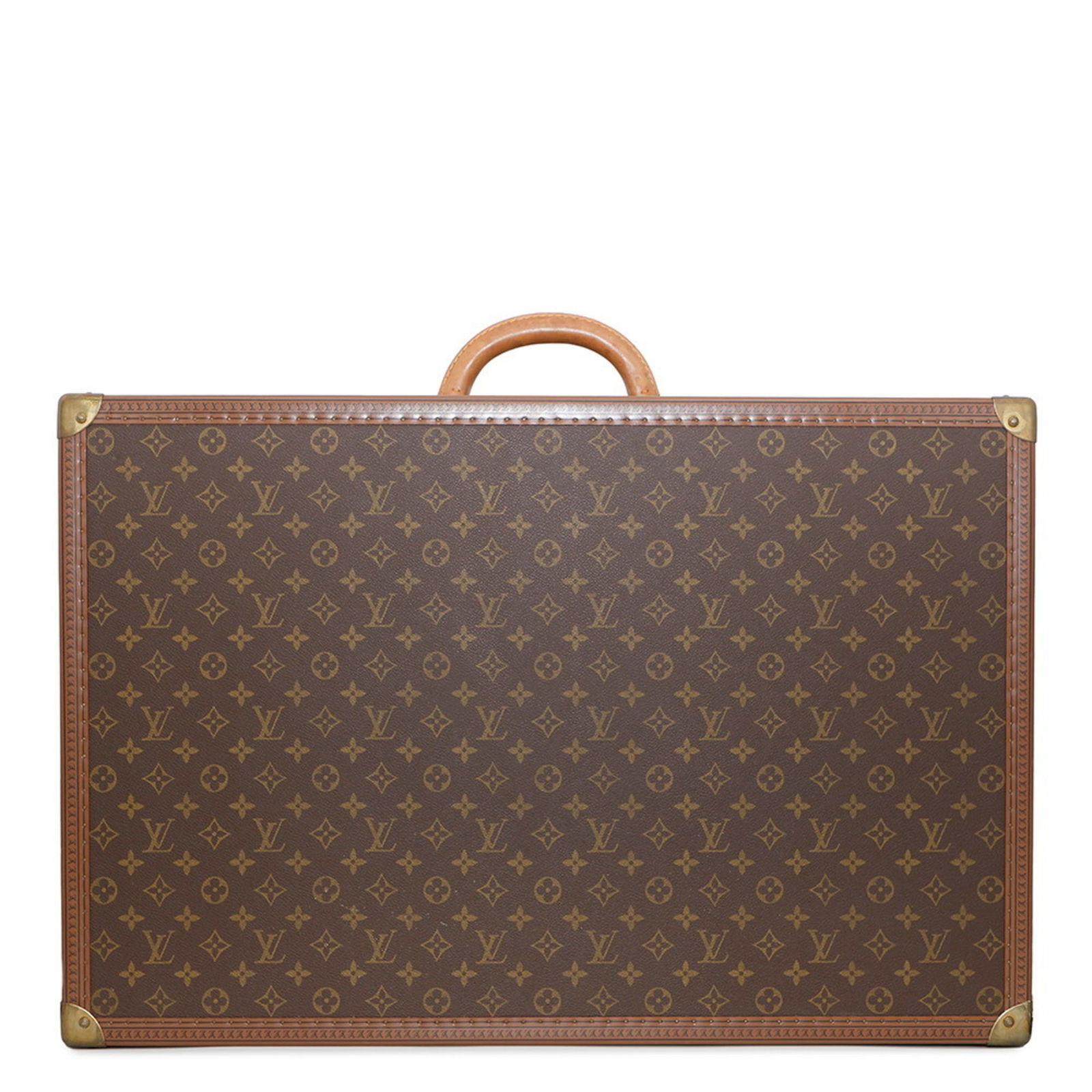 Louis Vuitton Bisten Brown Canvas Leather Suitcase 47cm x 70cm (1 of 16)
