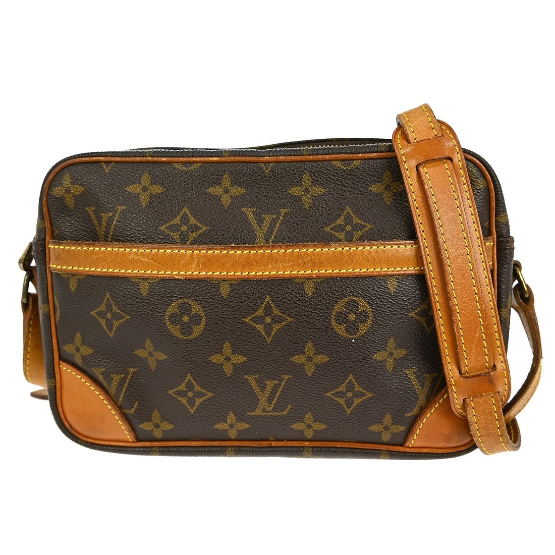 Louis Vuitton Monogram Trocadero 24 Brown Leather Shoulder Bag M51276: Louis Vuitton Monogram Trocadero 24 Brown Leather Shoulder Bag M51276 This Louis Vuitton Trocadero 24 Shoulder Bag is a stylish and practical accessory for casual occasions. Featuring the iconic Monog