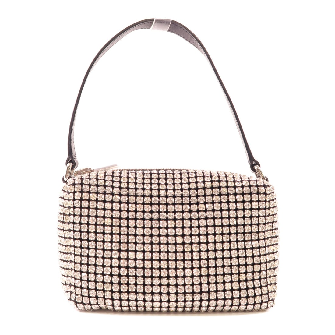 Crystal Embellished Canvas Handbag by Alexanderwang in White and Black (1 of 12)