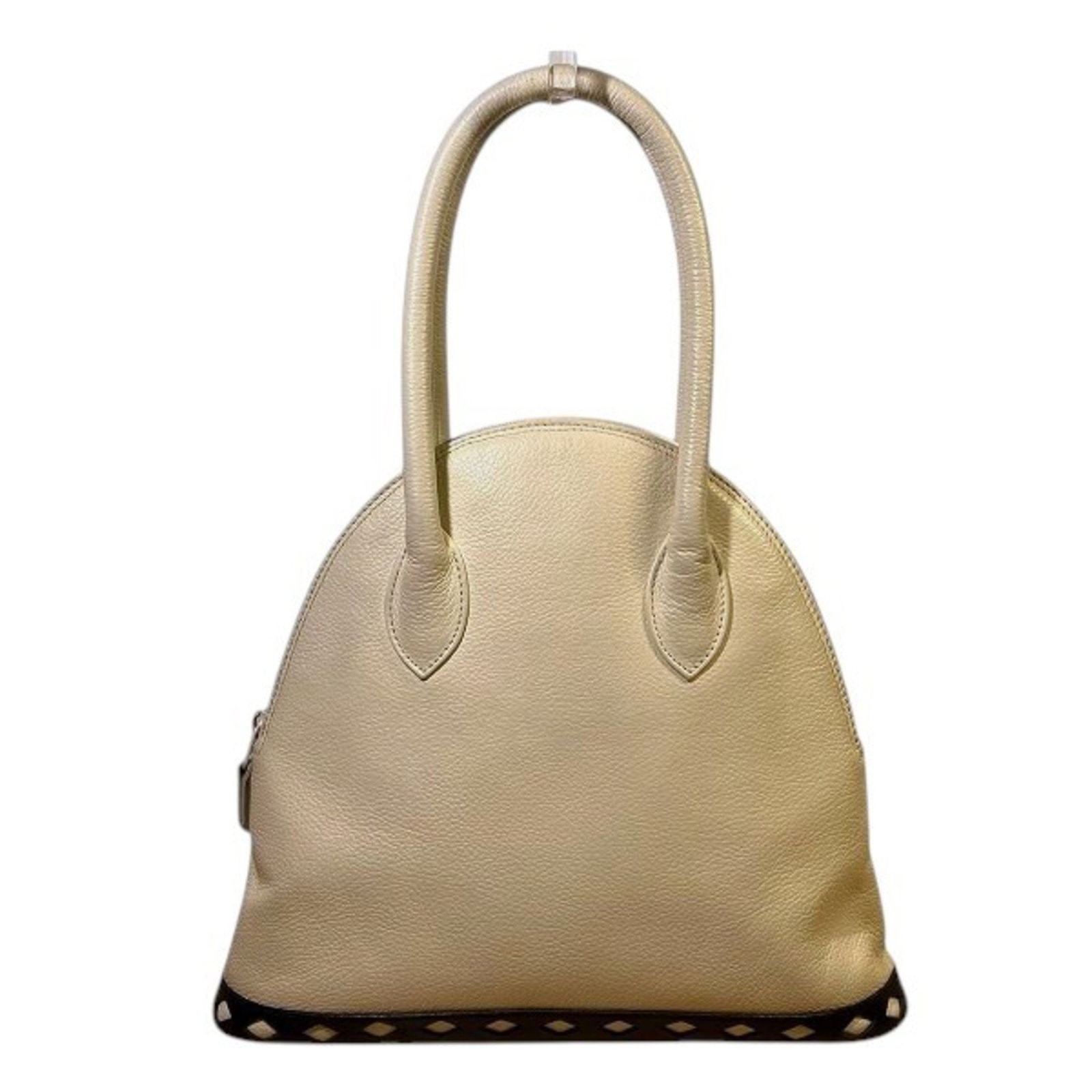 Beige leather shoulder bag by Saint Laurent France (1 of 9)