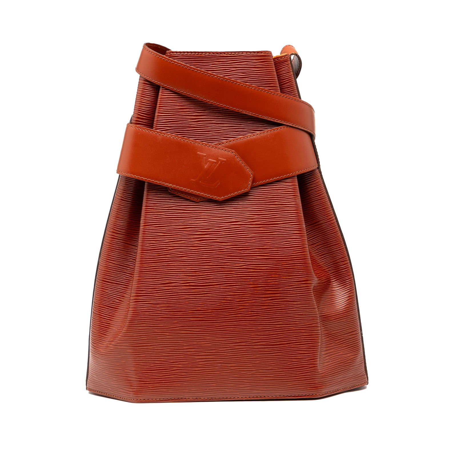 Louis Vuitton Epi Sac D Epaule GM Brown Leather Bag (1 of 7)