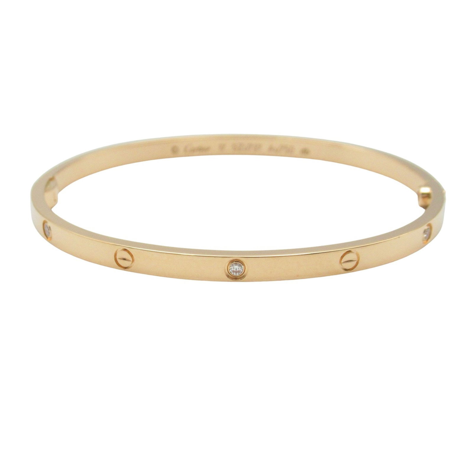 Cartier Love Bracelet 16cm Rose Gold French Jewelry: Cartier Love Bracelet 16cm Rose Gold French Jewelry This Cartier Love bracelet is crafted from rose gold and features a gold color. Designed for women, it measures 16 cm in length. The bracelet origin