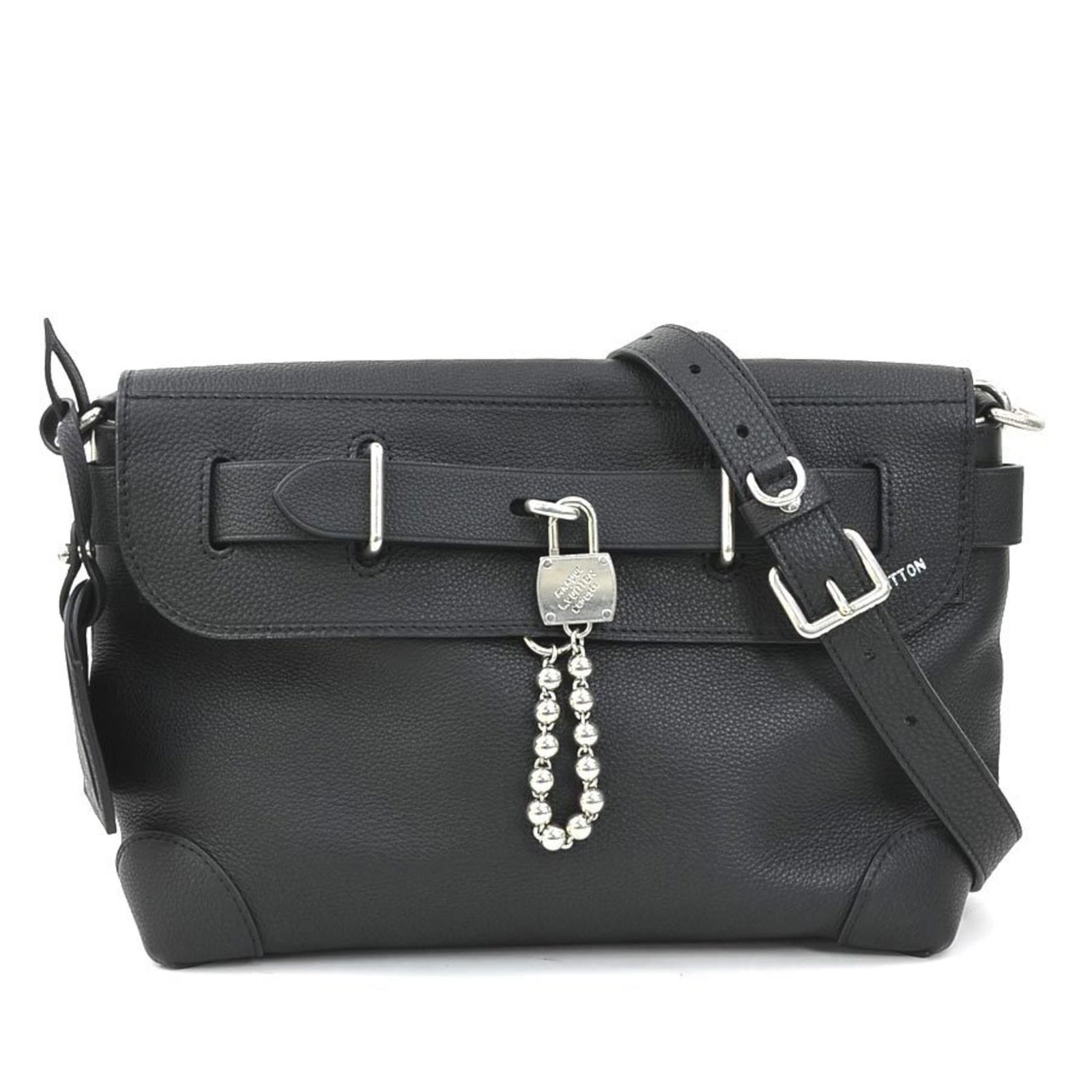 Louis Vuitton Steamer Black Leather Bag 23cm x 29cm x 11cm (1 of 1)