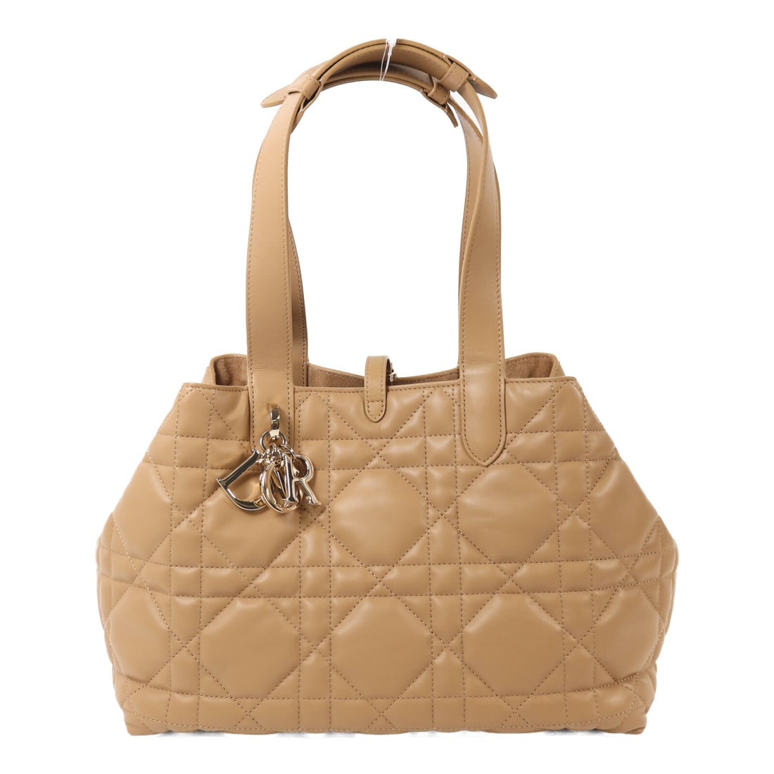 Dior Medium Toujours Beige Calfskin Handbag with Gold Hardware M28210SHJ-M53U (1 of 17)