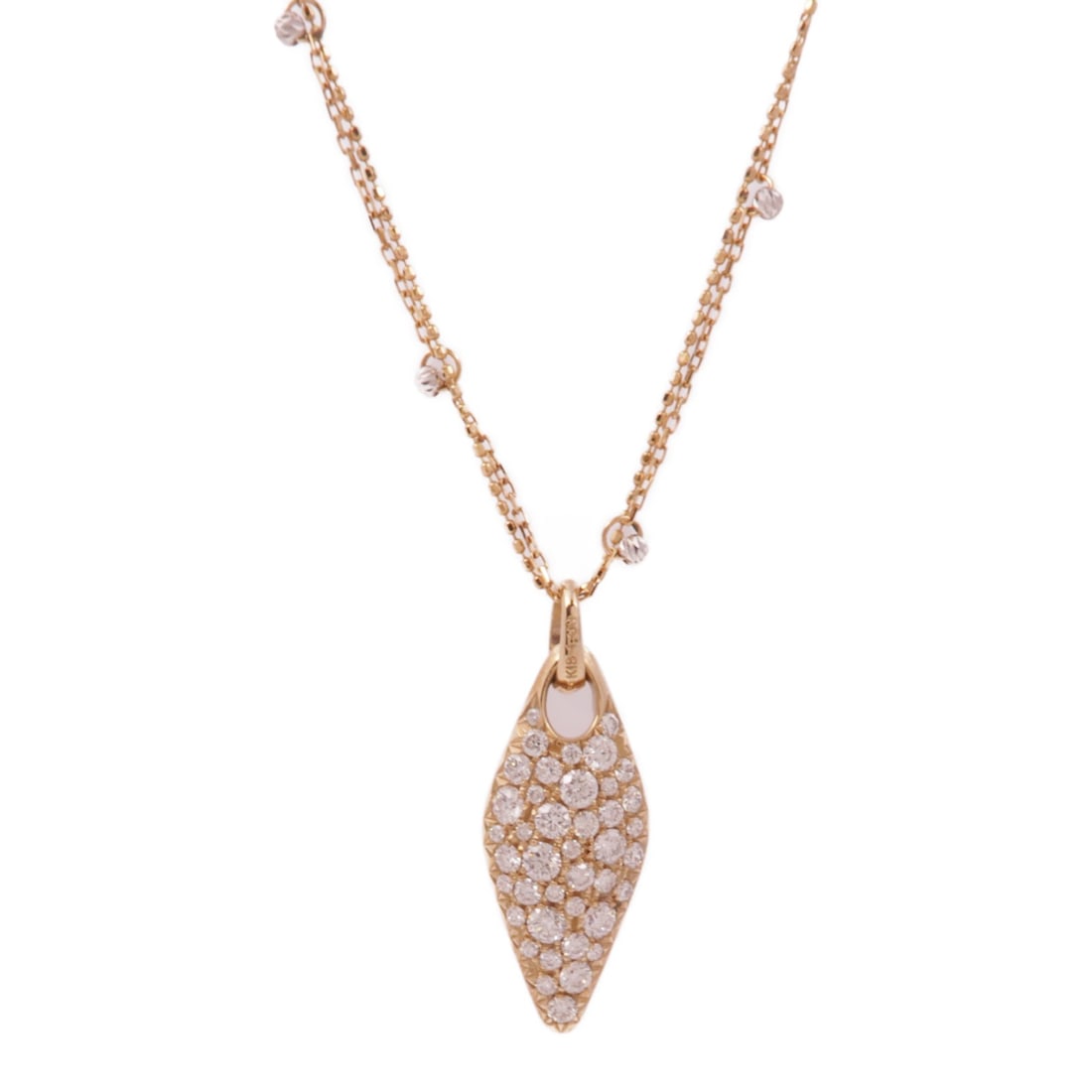 JEWELRY Diamond Necklace in 18K Pink Gold (1 of 7)