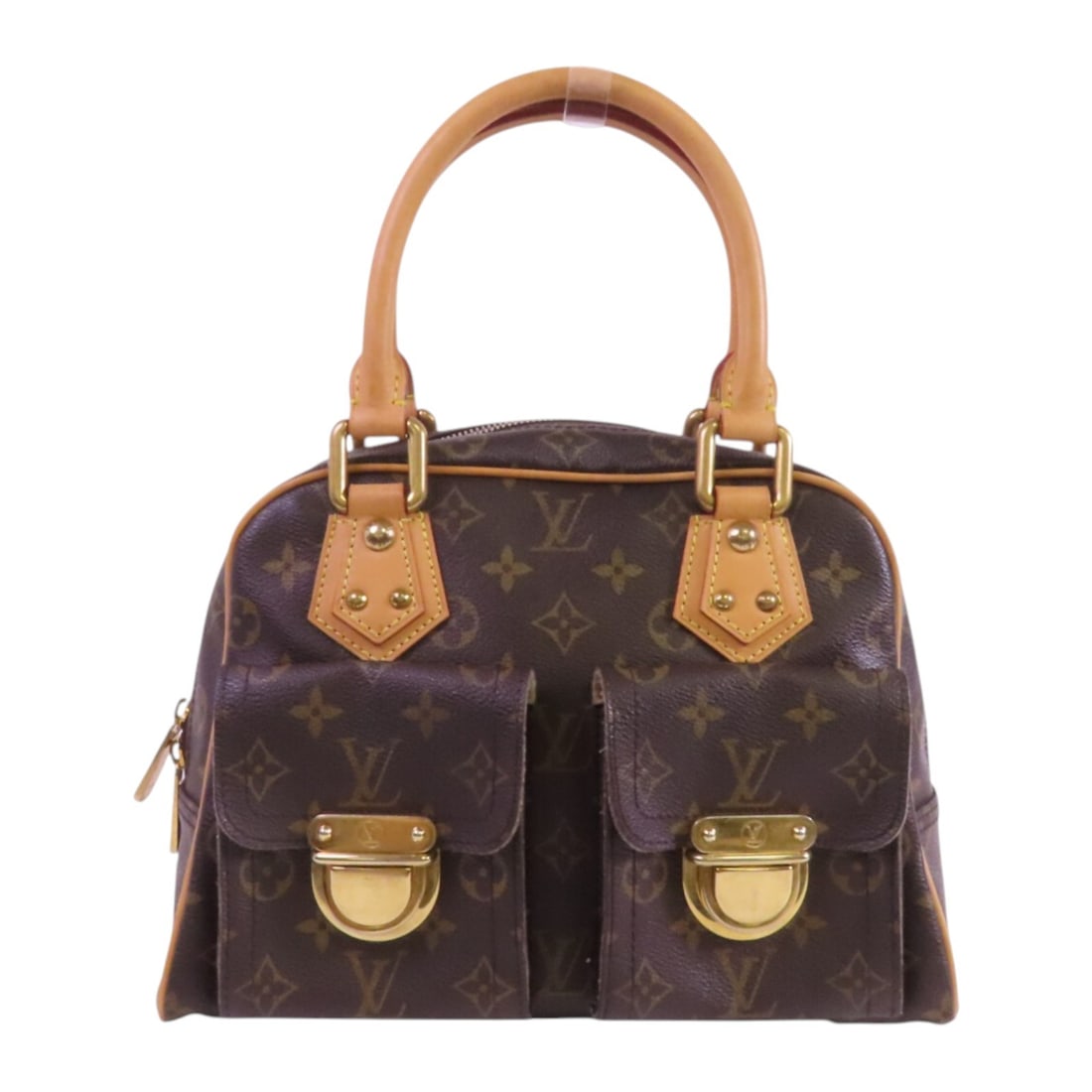LOUIS VUITTON Manhattan PM Shoulder Bag M40026 Brown Monogram GHW (1 of 18)