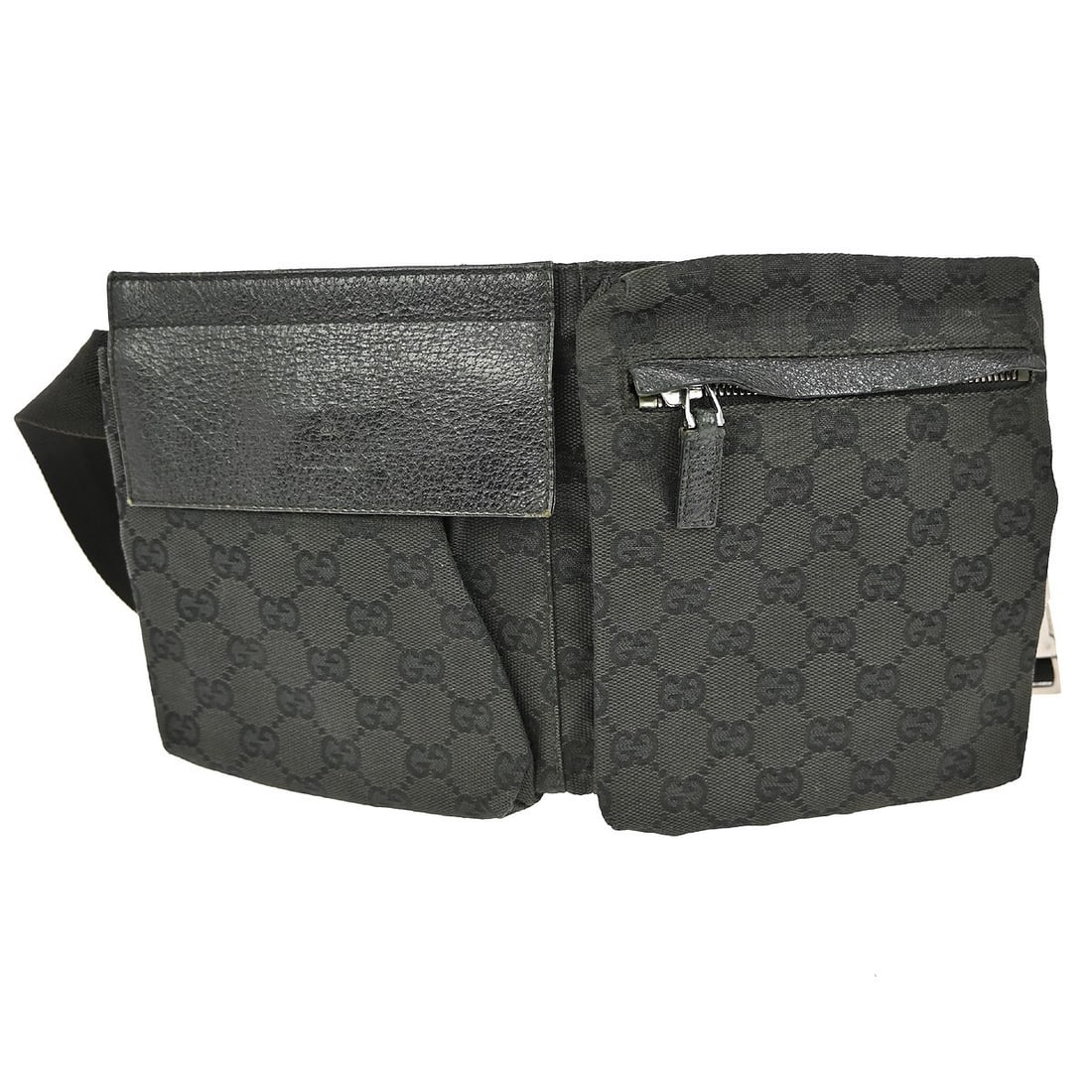 Gucci GG Canvas Black Waist Belt Bag Model 28566 200047 Small Vintage: Gucci GG Canvas Black Waist Belt Bag Model 28566 200047 Small Vintage This stylish Gucci Black GG Waist Bum Bag combines practicality with luxury. Made from high-quality canvas leather, this small-siz