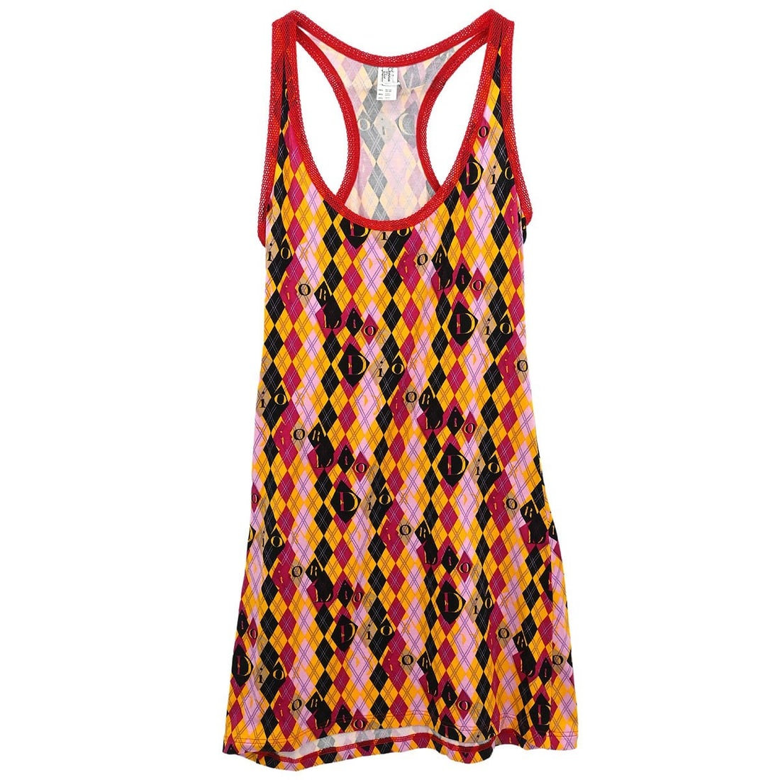 Christian Dior Pink Mini Tank Dress #38 Casual Spring Summer (1 of 10)