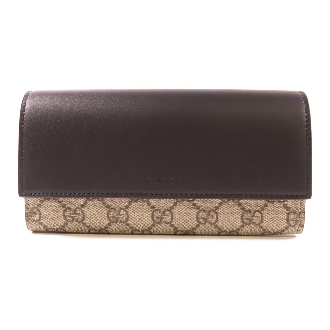 GUCCI GG Long Wallet 779785 Beige Black PVC Coated Canvas (1 of 12)