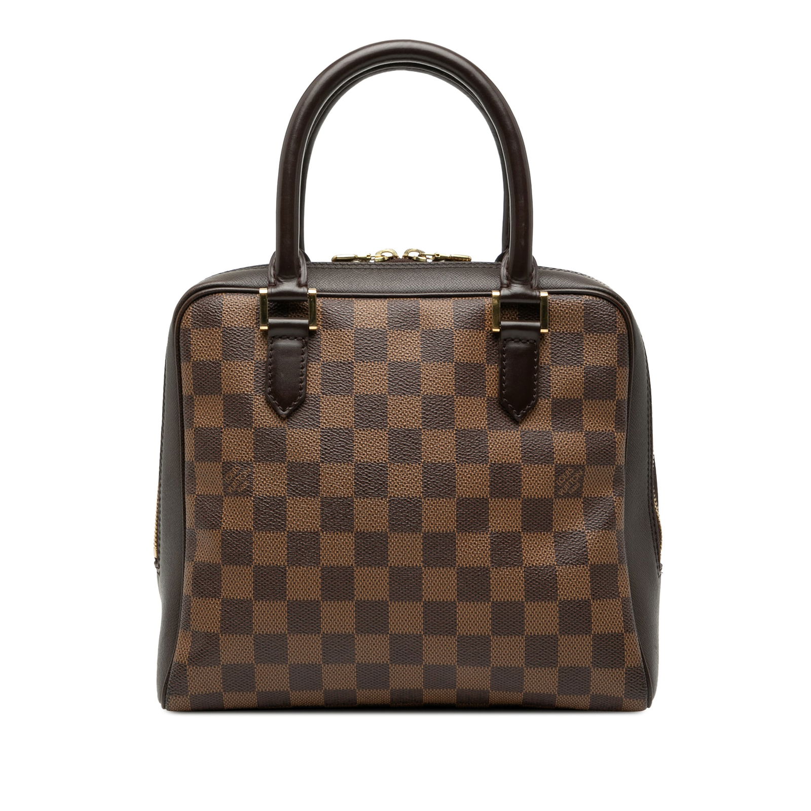 Louis Vuitton Damier Ebene Brera Bag with Leather Trim (1 of 7)