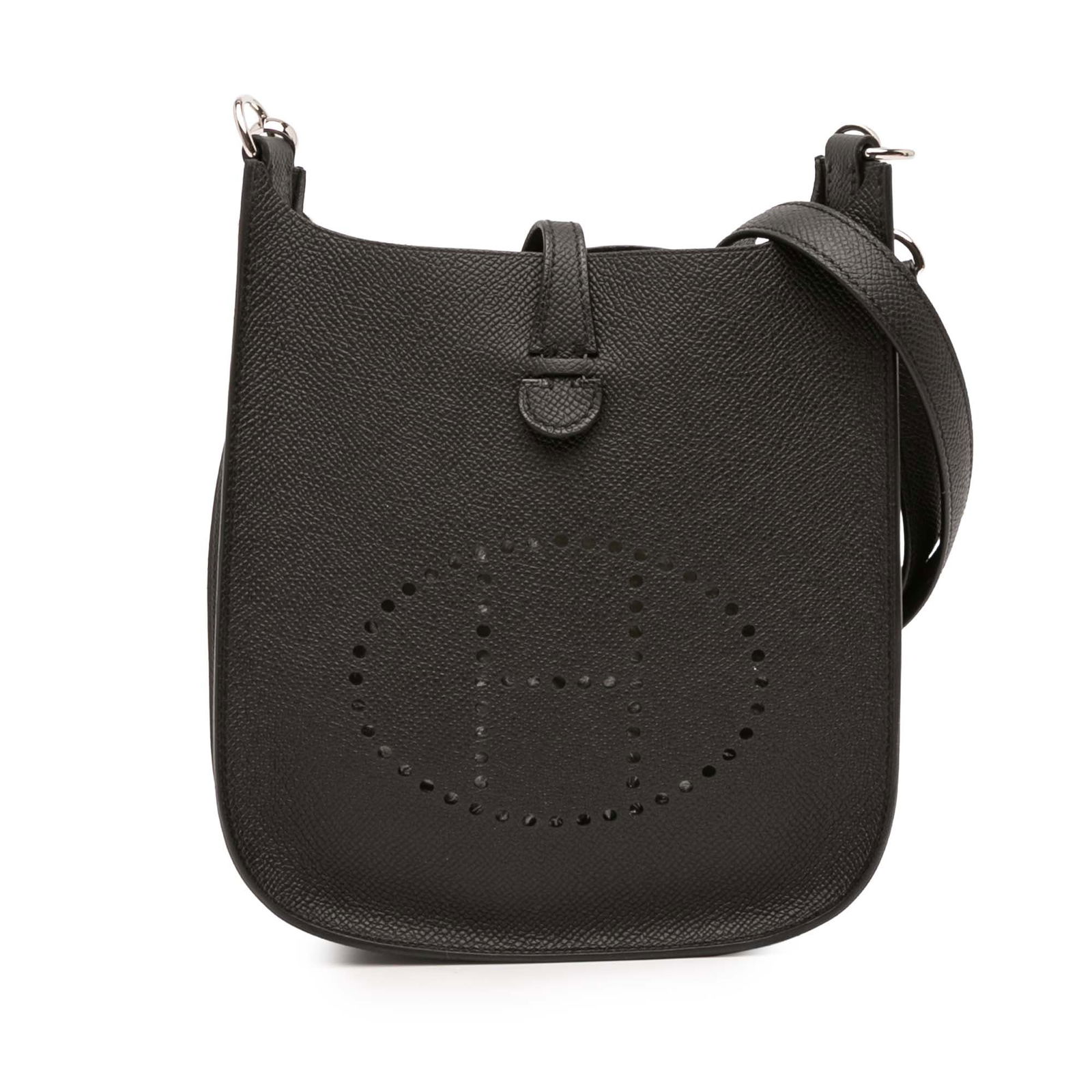 Black Epsom Leather Evelyne 16 Bag by Hermes with Detachable Strap (1 of 12)