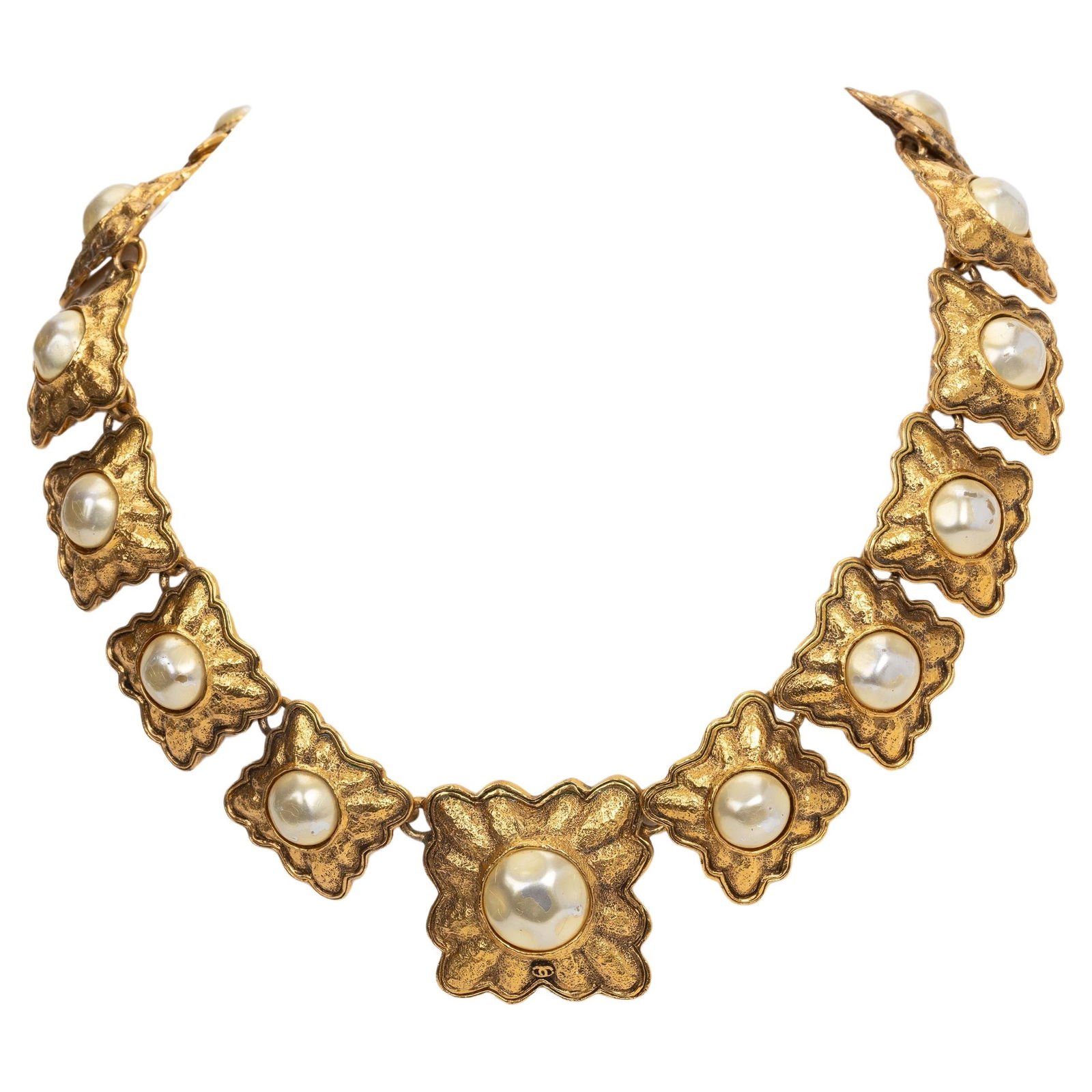 Chanel 80s 24k Gold Pearl Gripoix Choker by Victoire de Castellaine (1 of 4)