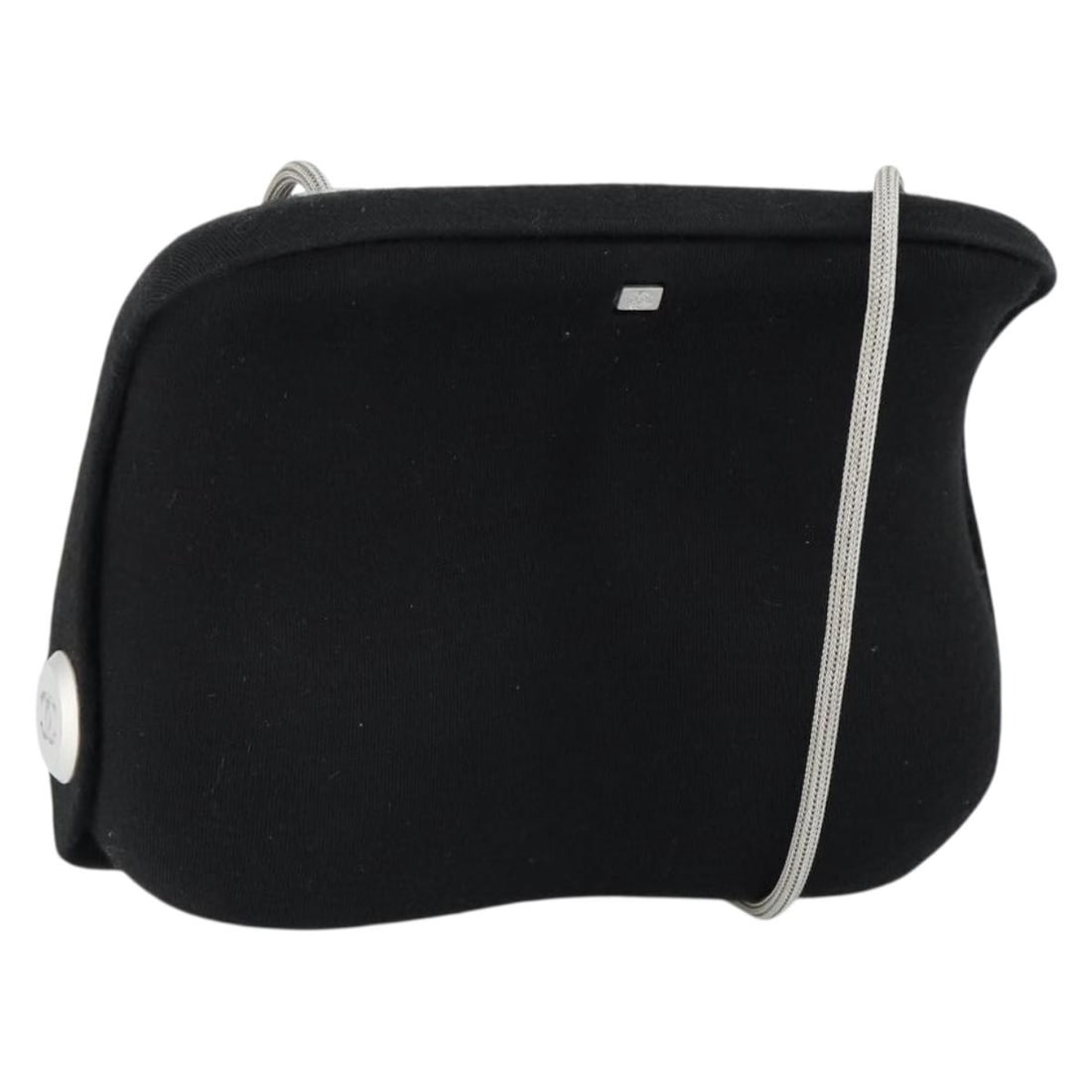 CHANEL Black Cotton Hip Shoulder Bag with Dust Bag (1 of 18)