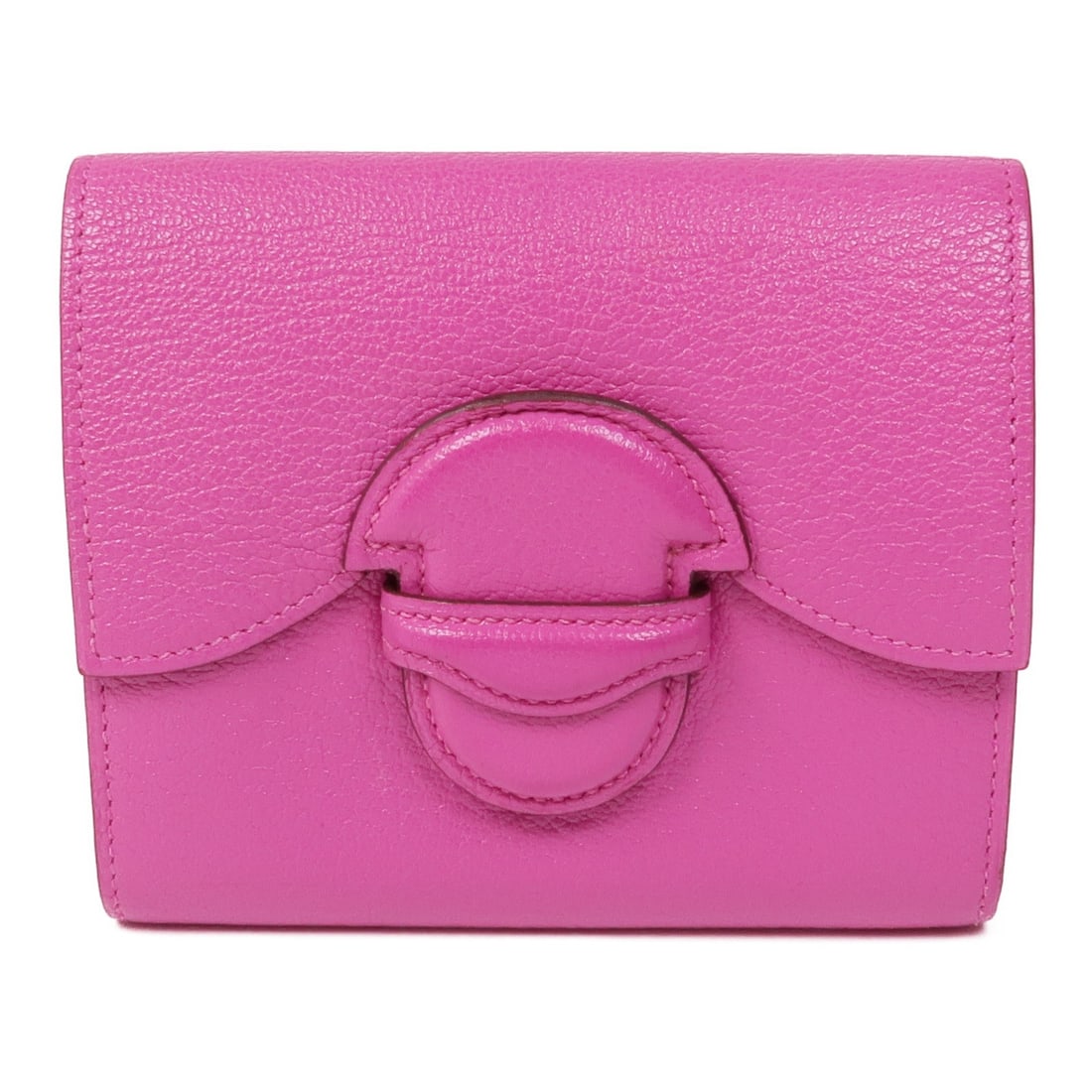 HERMES Nevelle Petite Marco Wallet Pink Goatskin PHW (1 of 15)