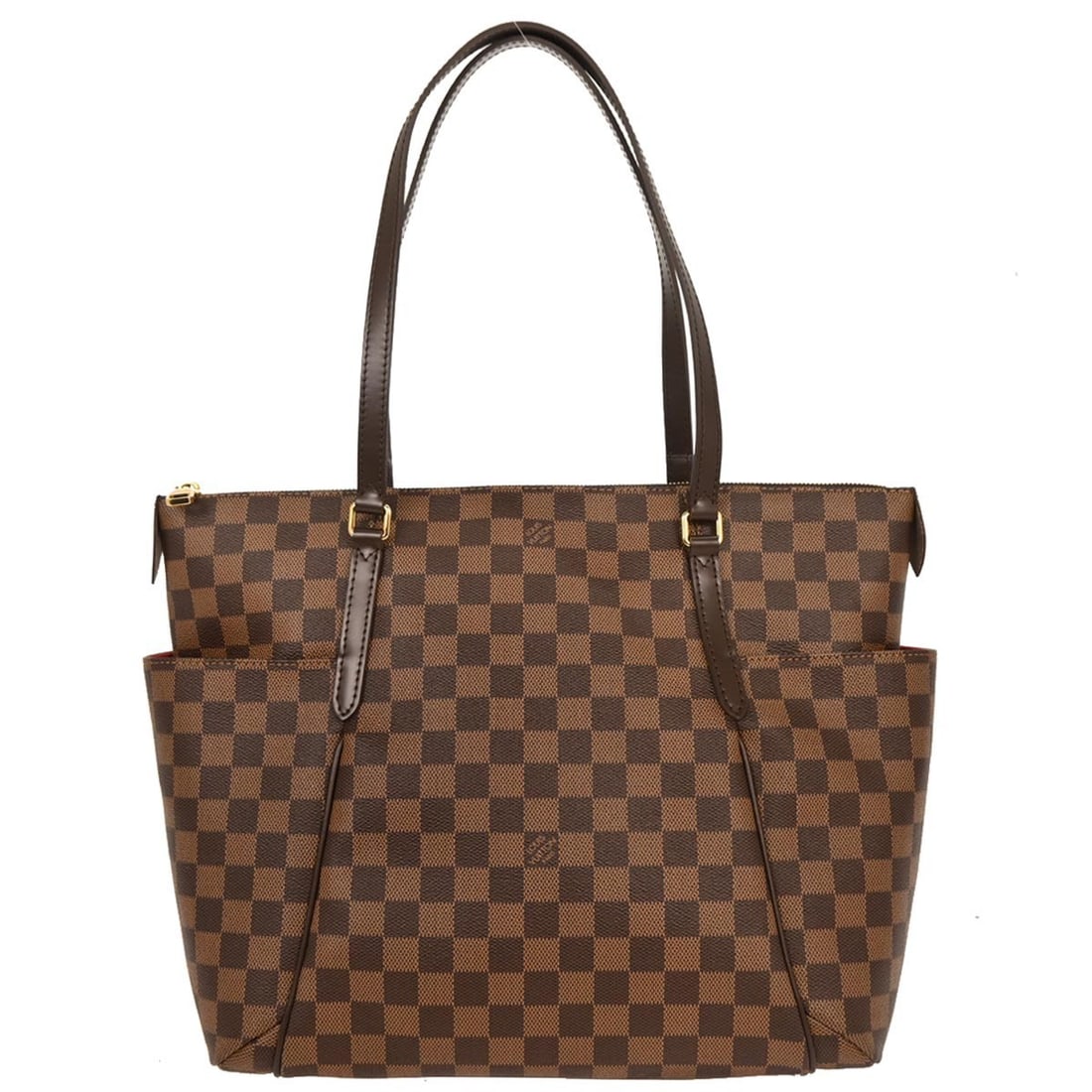 Louis Vuitton Damier Totally MM Brown Tote Bag N41281: Louis Vuitton Damier Totally MM Brown Tote Bag N41281 This Louis Vuitton Damier Totally MM Shoulder Tote Bag is a stylish and functional accessory perfect for casual occasions. Featuring the iconic Da