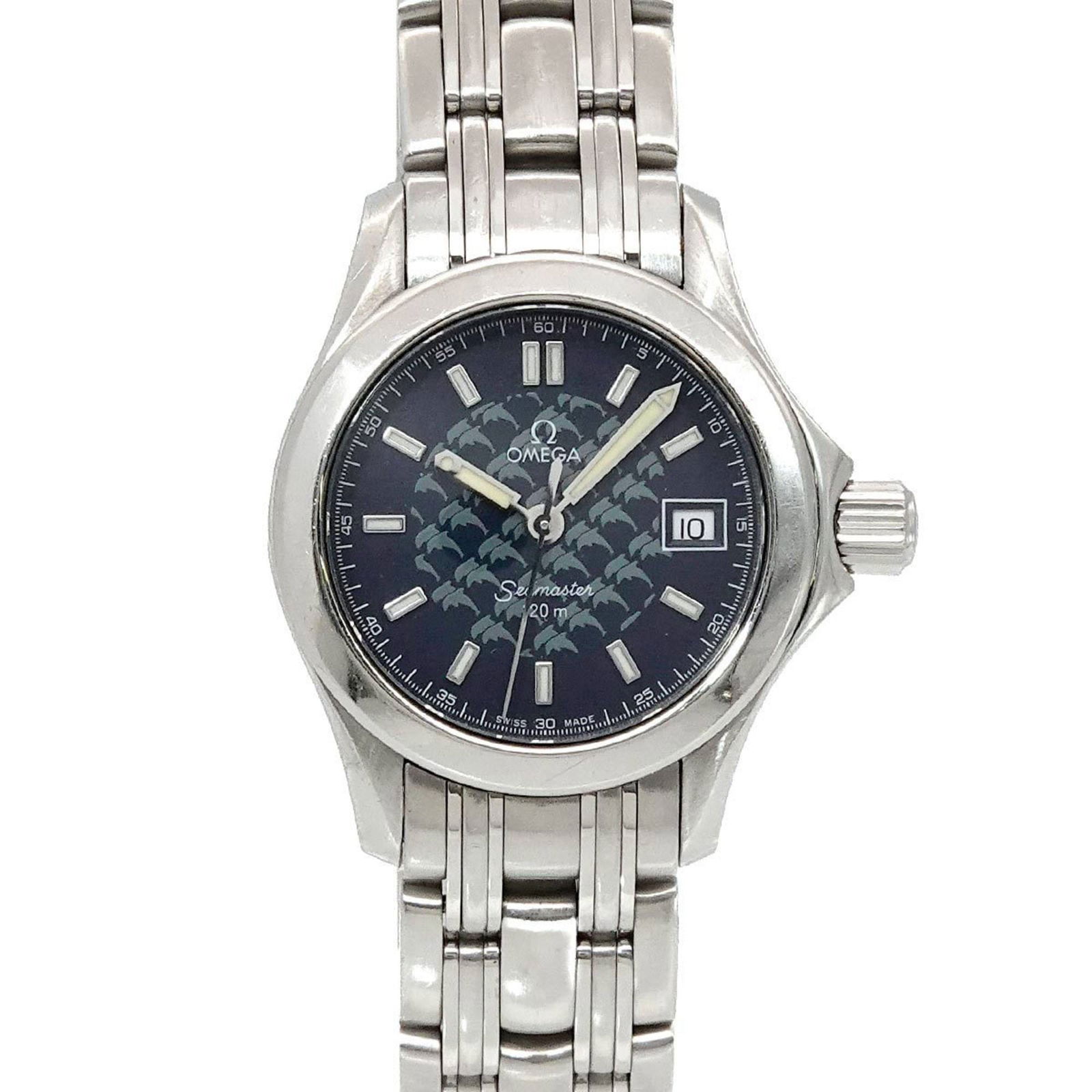 Omega Seamaster Steel Navy Women's Watch 32mm Swiss Made (1 of 1)