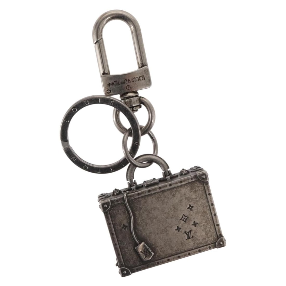 LOUIS VUITTON The President Charm Silver Metal M67366 Auth Italy: LOUIS VUITTON The President Charm Silver Metal M67366 Auth Italy Enhance your accessory collection with the LOUIS VUITTON The President Charm, a sophisticated piece crafted in Italy. This elegant char
