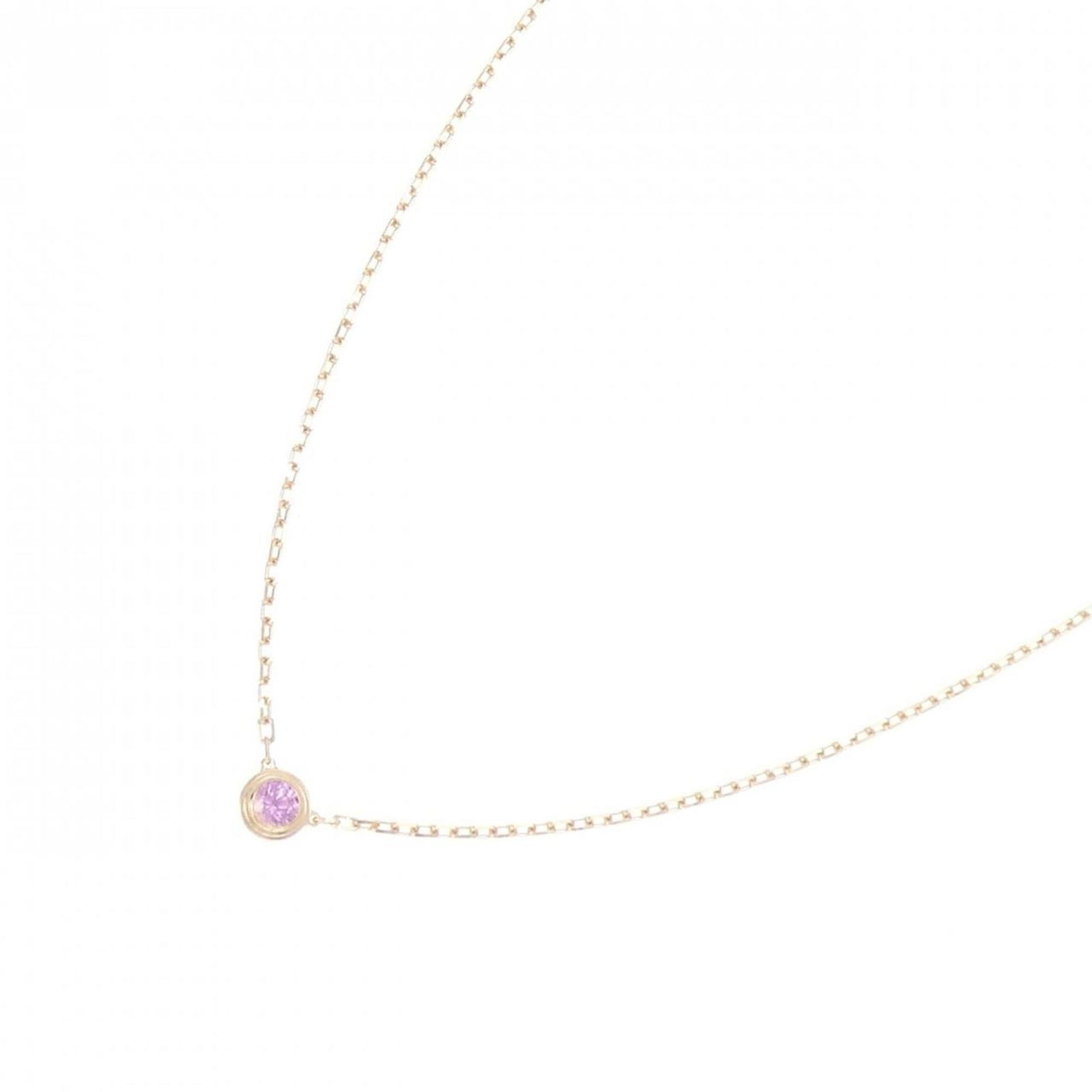 Rose Gold Cartier D'Amour Necklace Adjustable 38 cm to 41 cm: Rose Gold Cartier D'Amour Necklace Adjustable 38 cm to 41 cm Cartier D'Amour necklace crafted in rose gold, featuring a neck circumference adjustable between 38 cm and 41 cm with a diameter of 4.9 mm.