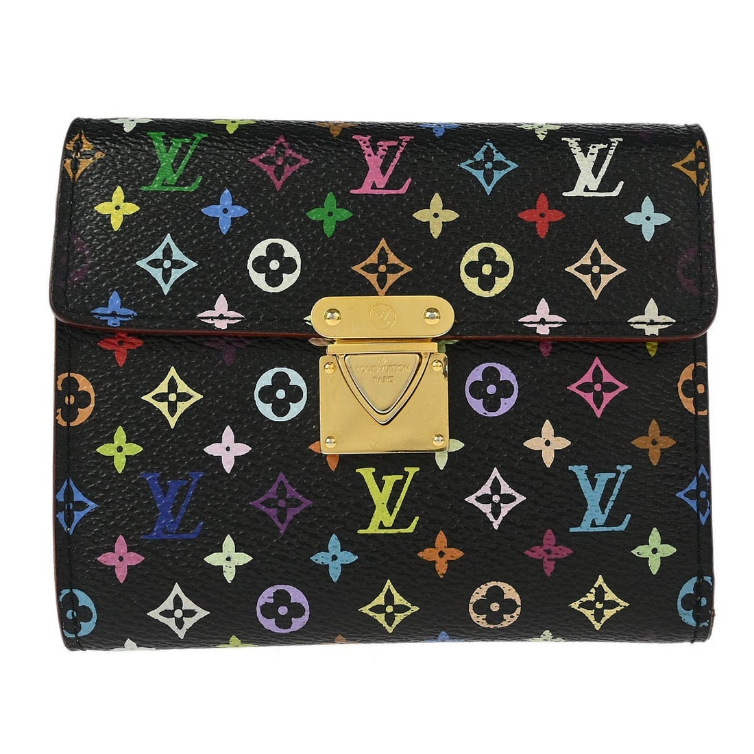 Louis Vuitton Black Multicolor Koala Wallet M58015 Monogram Canvas (1 of 8)