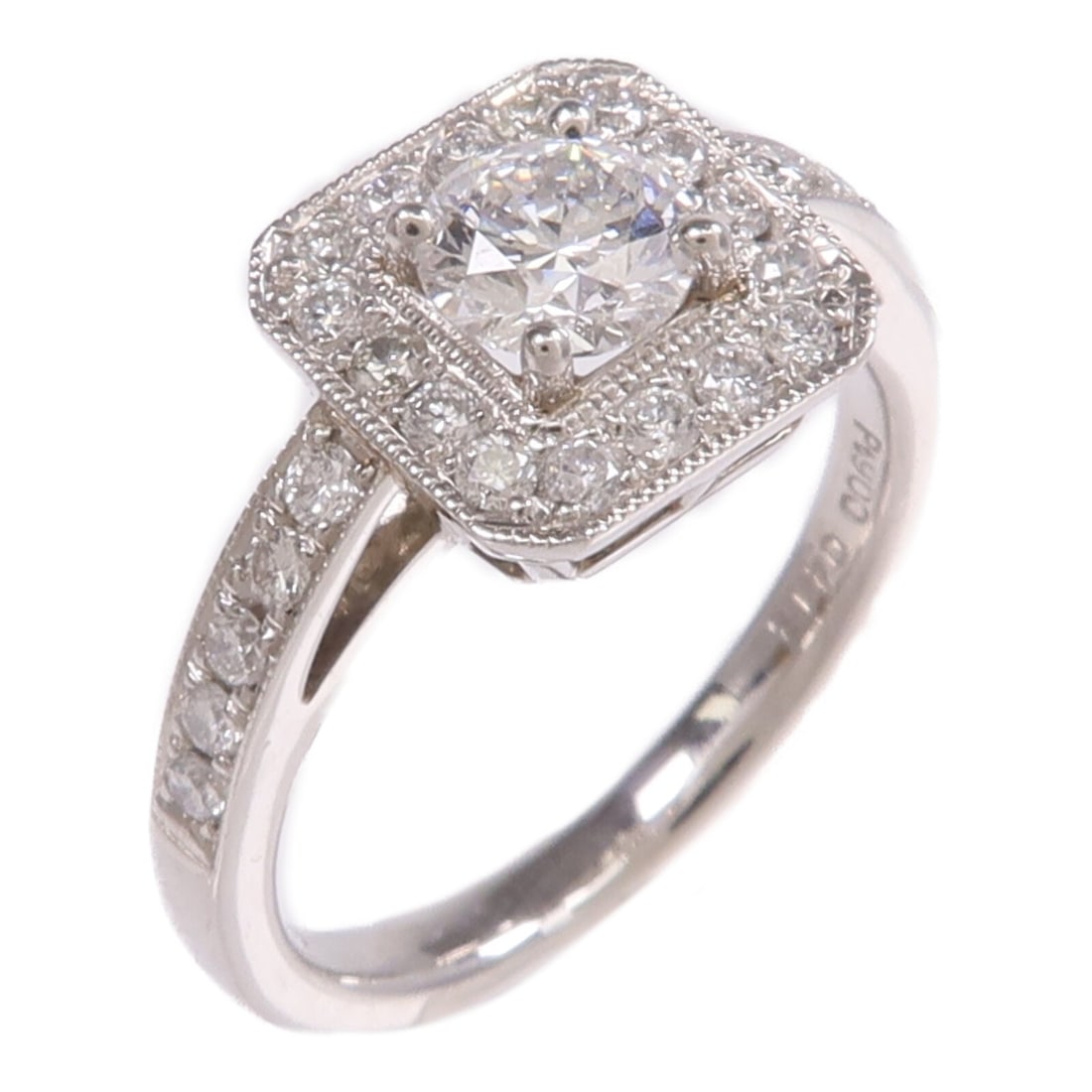 Diamond Ring in 18K White Gold Size 4.25 (1 of 7)