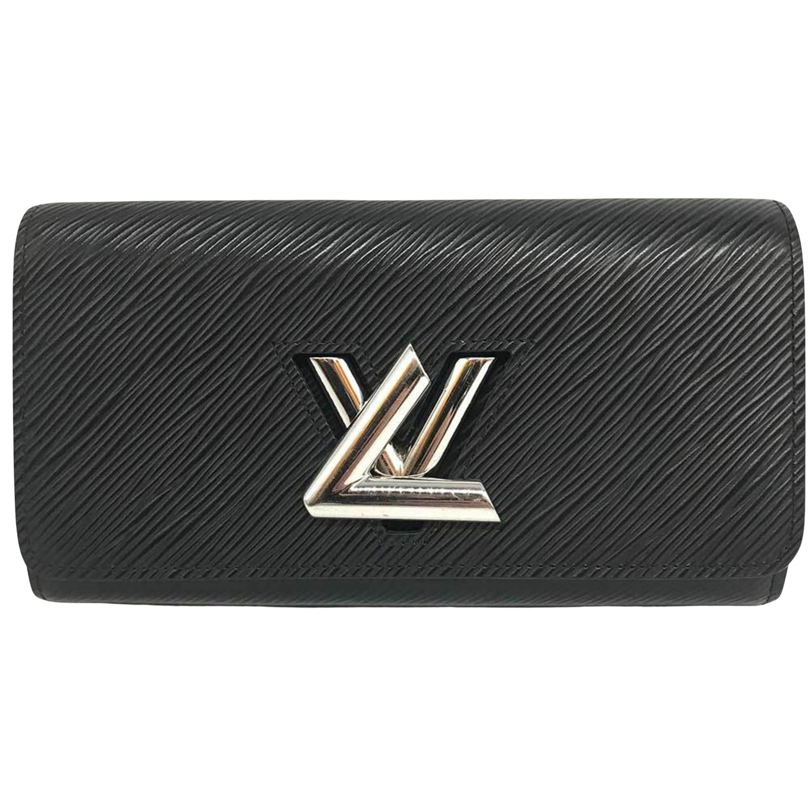 Louis Vuitton Portefeuille Twist Black Epi Leather Wallet France: Louis Vuitton Portefeuille Twist Black Epi Leather Wallet France This Louis Vuitton Portefeuille Twist wallet features a modern design inspired by the iconic Twist bag. Crafted from black Epi leather,