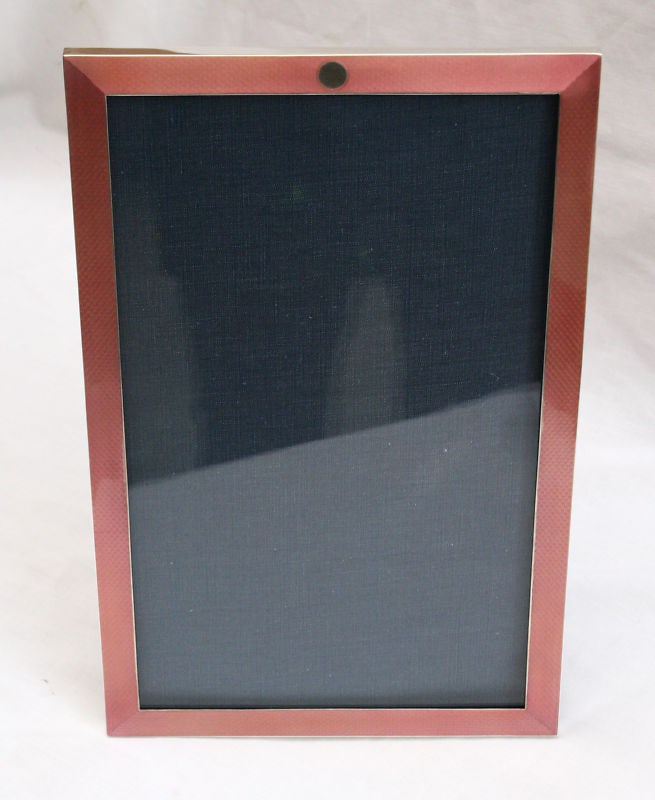 1912 Elkington English Sterling Silver Enameled Picture Frame (1 of 5)