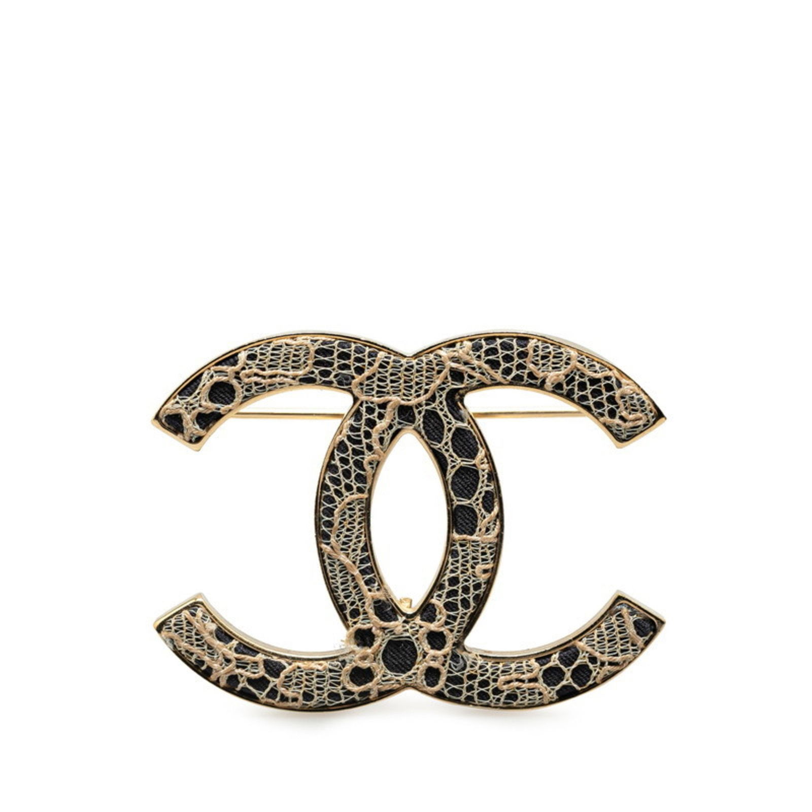 Gold Tone Metal Brooch by Chanel for Women: Gold Tone Metal Brooch by Chanel for Women This Chanel brooch features a gold-toned metal construction and is designed for women. The accessory adds a touch of elegance to any outfit, making it suitab