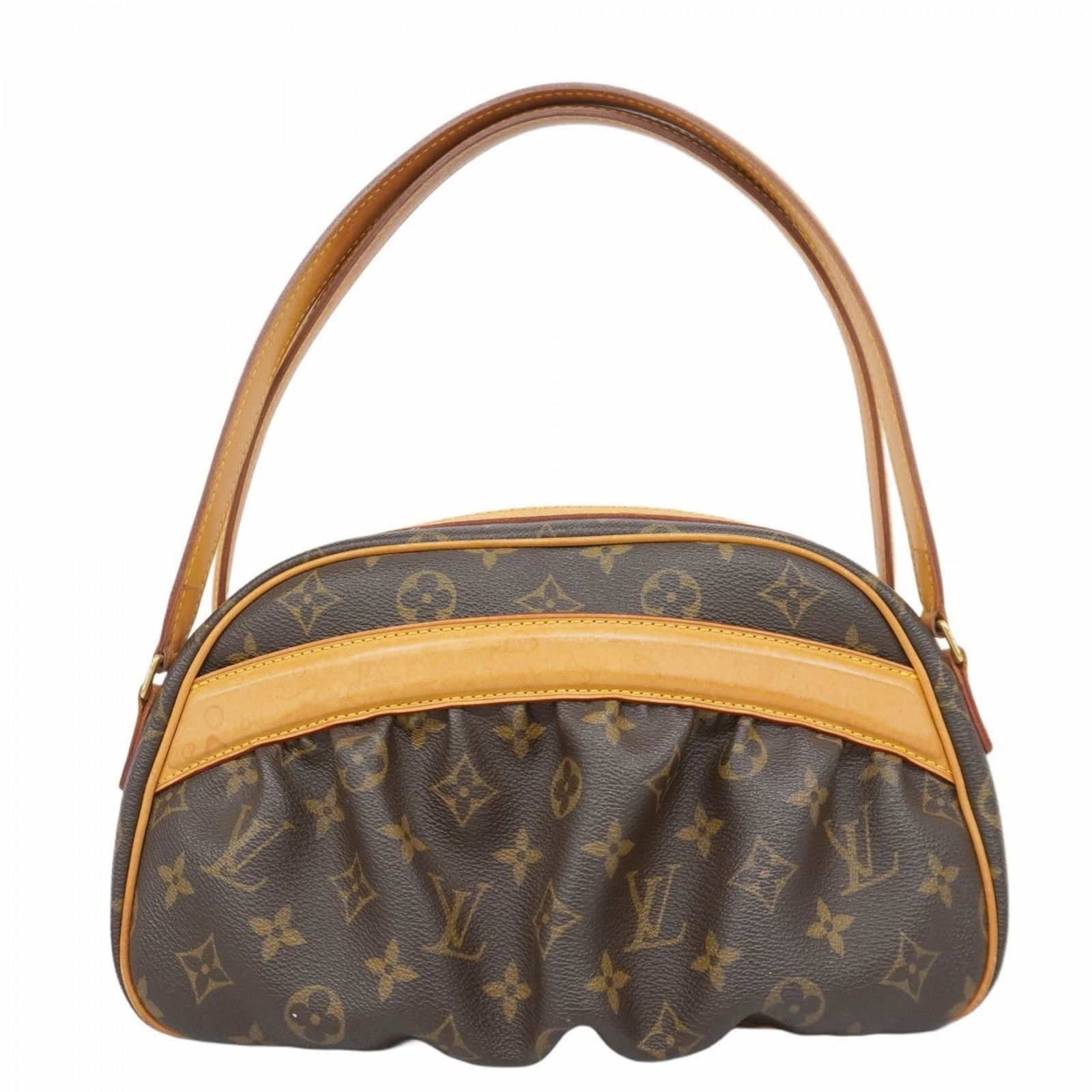 Clara Canvas Shoulder Bag by Louis Vuitton in Brown: Clara Canvas Shoulder Bag by Louis Vuitton in Brown The Louis Vuitton Clara is a women's handbag crafted from durable brown canvas. Made in Spain, it features a spacious interior and a classic design.