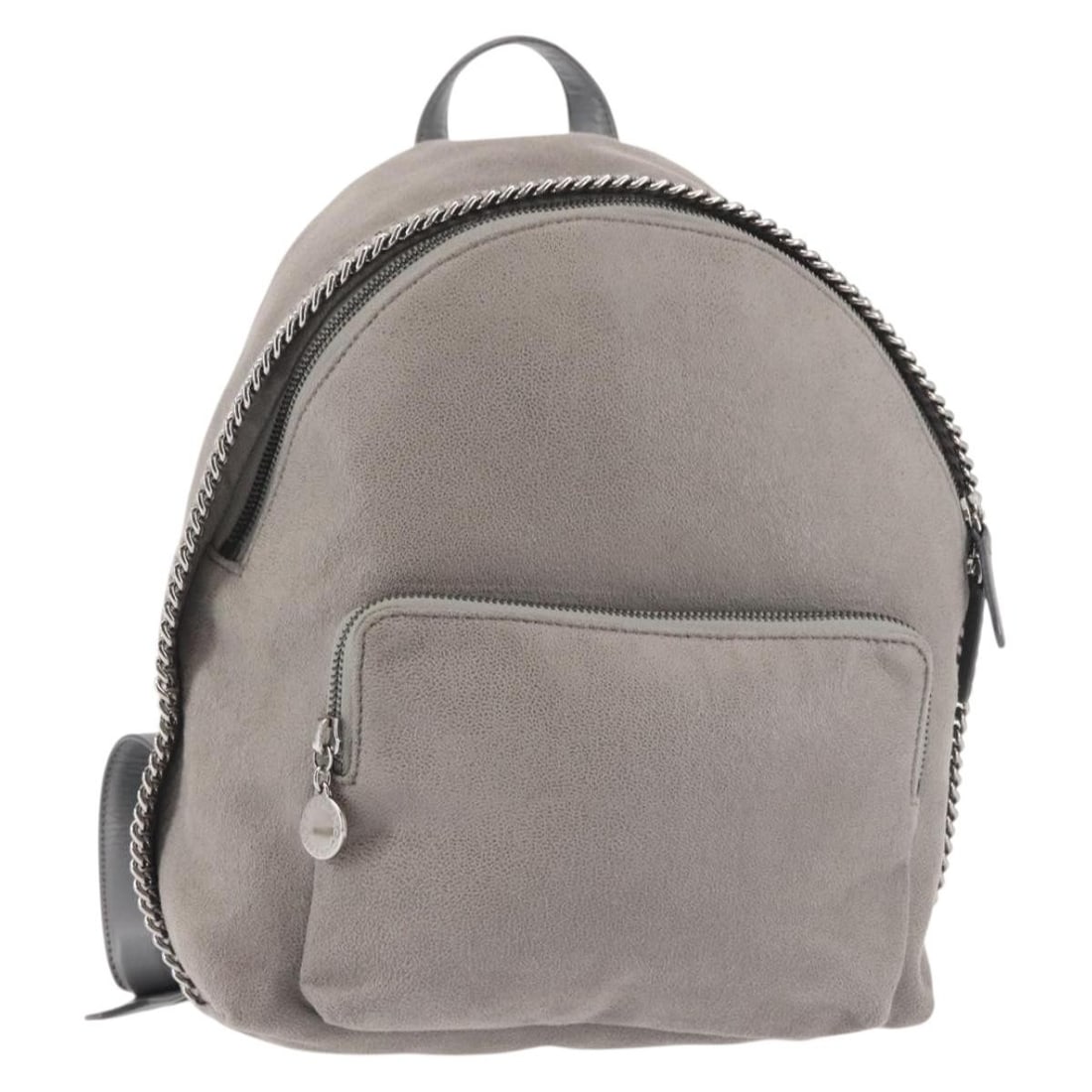 Stella McCartney Falabella Chain Backpack Suede Gray Silver 410905 Auth: Stella McCartney Falabella Chain Backpack Suede Gray Silver 410905 Auth This Stella McCartney Falabella Chain Backpack is a stylish blend of functionality and luxury, crafted from high-quality suede i