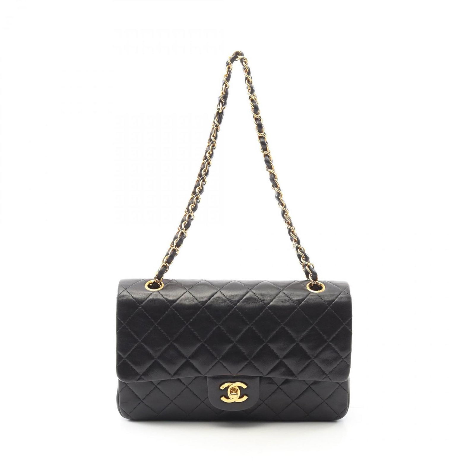 Black Leather Chanel Timeless Shoulder Bag 16cm x 25cm (1 of 1)