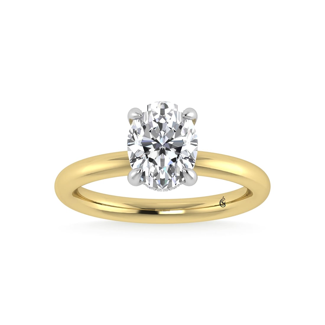 14K White Gold Lab Grown Diamond 2 1/20 Ct.Tw. Oval Shape Engagement Ring (IGI Certified Center: 14K White Gold Lab Grown Diamond 2 1/20 Ct.Tw. Oval Shape Engagement Ring (IGI Certified Center 2ct) Discover subtle brilliance and modern elegance with our Hidden Halo Diamond Engagement Ring. This e