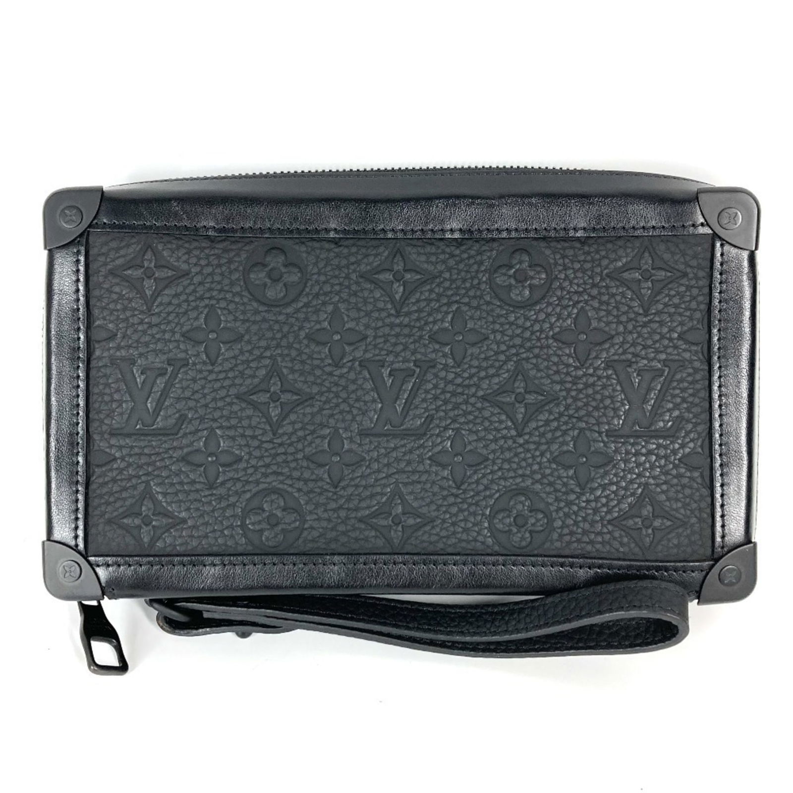 Black Leather Soft Trunk Bag by Louis Vuitton France (1 of 1)