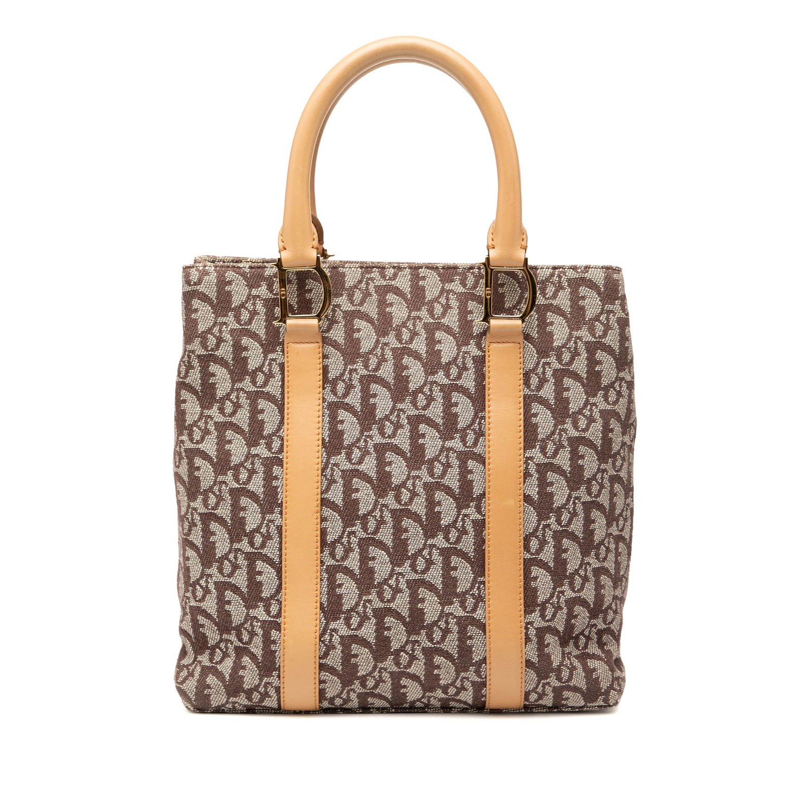 Dior Diorissimo Trotter Canvas Tote Brown Leather Trim Italy: Dior Diorissimo Trotter Canvas Tote Brown Leather Trim Italy The Diorissimo Trotter Canvas Tote is a stylish and practical accessory crafted from durable canvas with elegant leather trim. It features