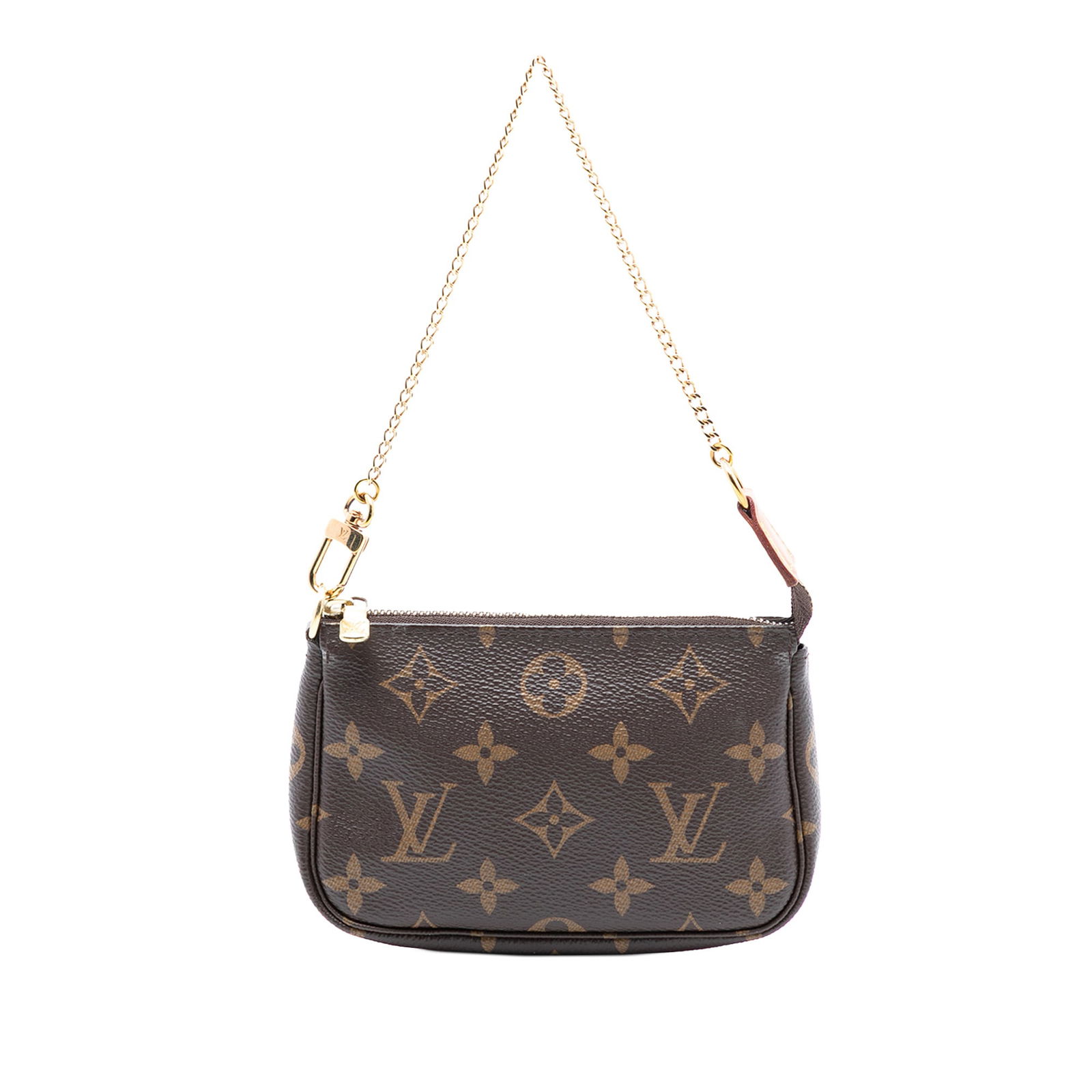 Louis Vuitton Mini Pochette Accessoires Monogram Canvas Bag with Chain Strap (1 of 7)