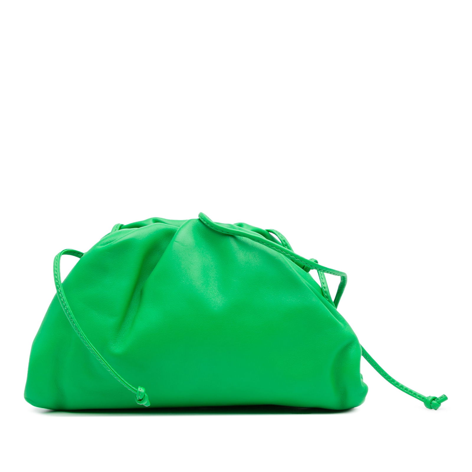 Bottega Veneta Green Lambskin Mini Pouch Crossbody Bag: Bottega Veneta Green Lambskin Mini Pouch Crossbody Bag Introducing the Bottega Veneta Lambskin The Mini Pouch Crossbody, a stylish and practical accessory crafted from premium leather. This elegant ba