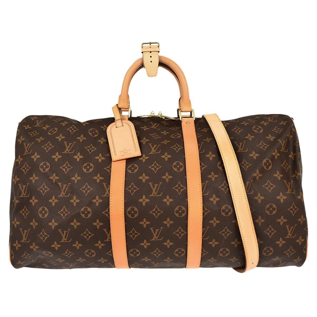 Louis Vuitton Keepall Bandouliere 55 Monogram Canvas Extra Large Travel Duffle Bag (1 of 10)