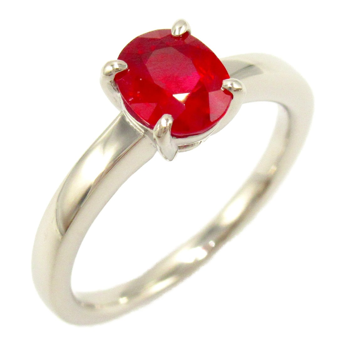 Ruby Ring in PT900 Platinum by JEWELRY Size 11.5 (1 of 8)