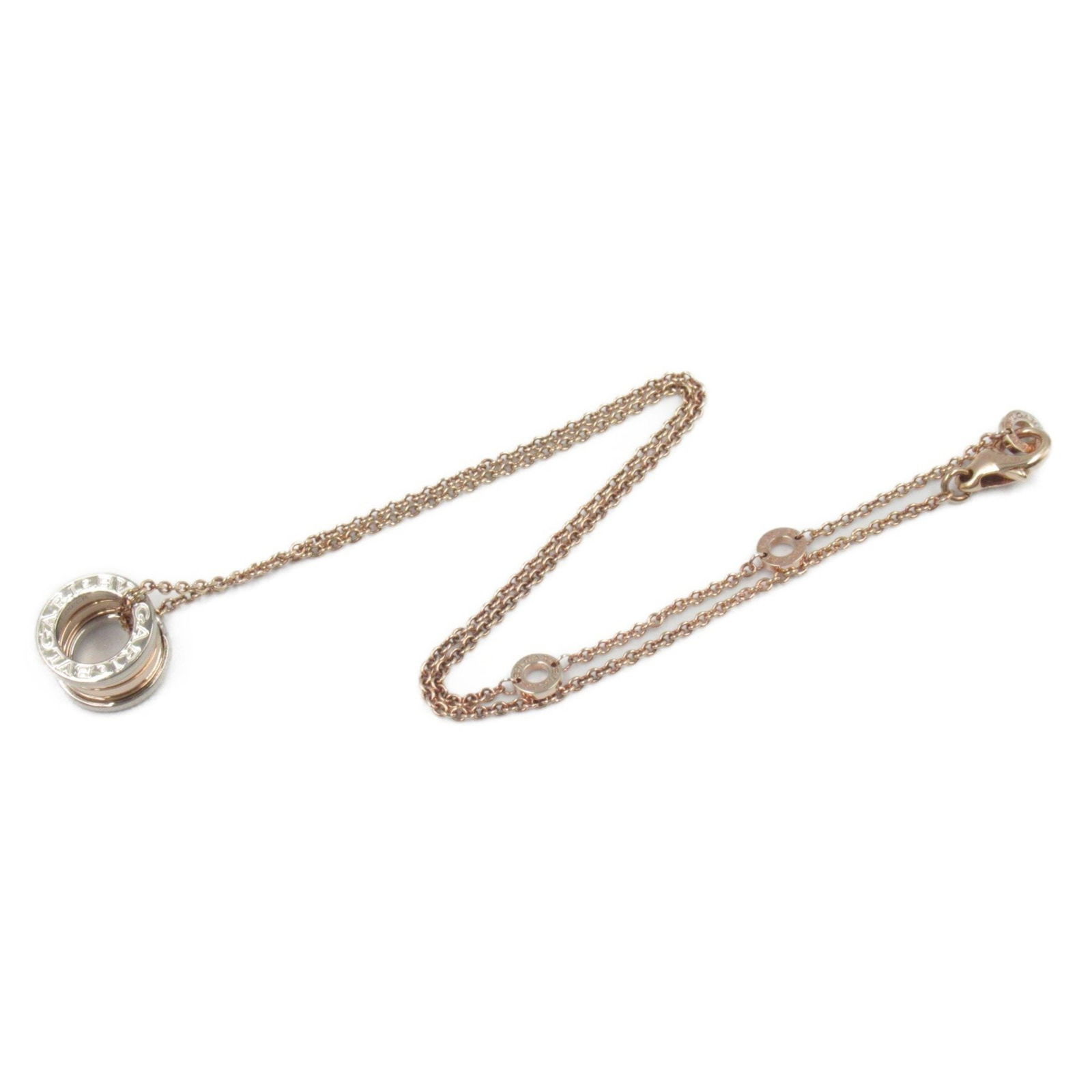 Rose Gold Bulgari B.Zero1 Necklace Adjustable 38 to 45 cm (1 of 9)