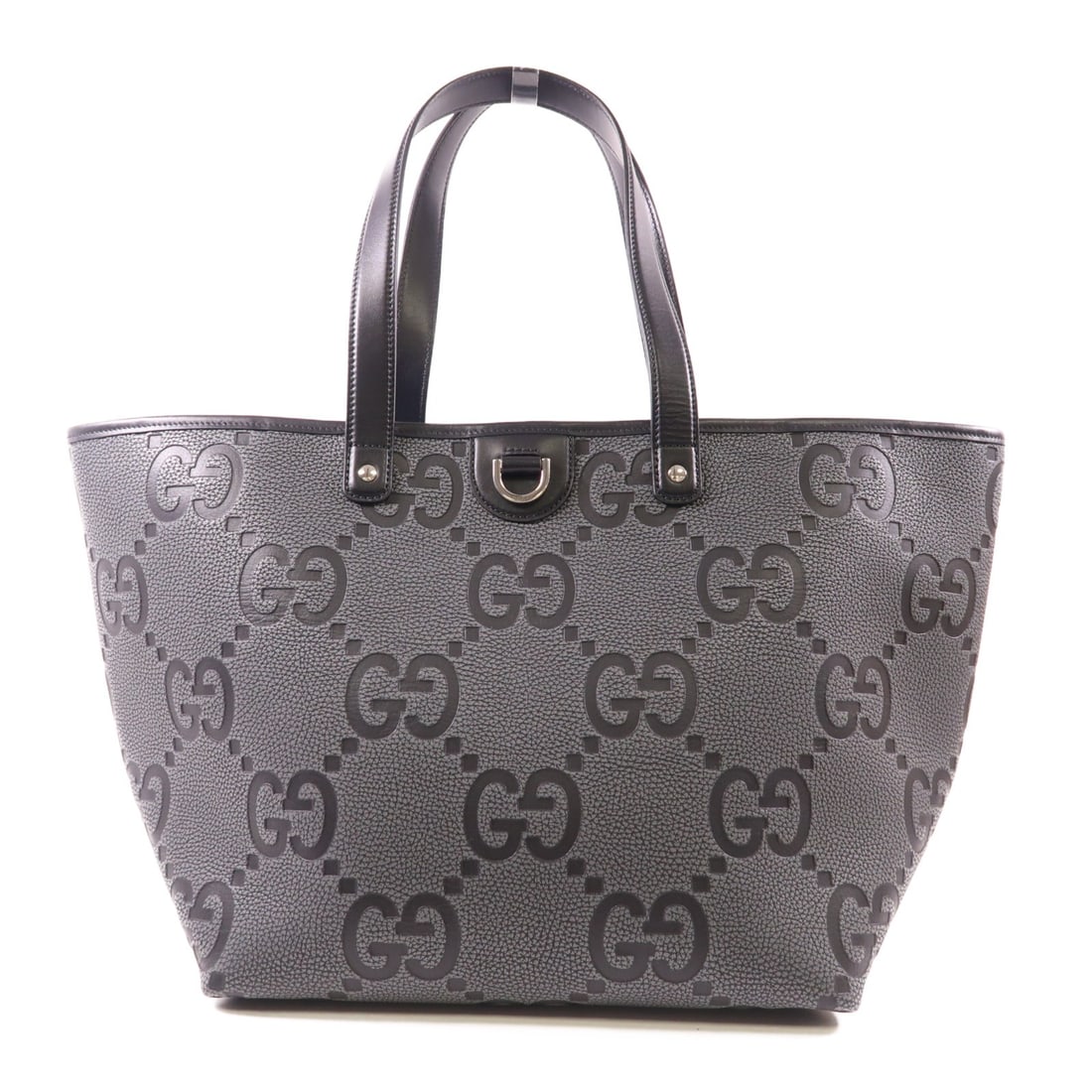 GUCCI Gray Leather GG Tote Shoulder Bag 818771 Made in Italy: GUCCI Gray Leather GG Tote Shoulder Bag 818771 Made in Italy This exquisite GUCCI Leather GG Tote Bag is a sophisticated addition to any wardrobe. Crafted from high-quality leather in a sleek gray hue
