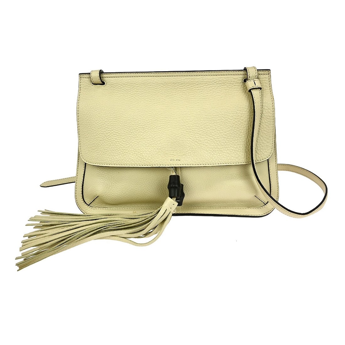 Vintage Gucci GG Canvas Leather Fringe Shoulder Bag Ivory Medium 370826.002123: Vintage Gucci GG Canvas Leather Fringe Shoulder Bag Ivory Medium 370826.002123 This vintage Gucci shoulder bag features an ivory canvas leather exterior with signature GG pattern and fringe accents. D