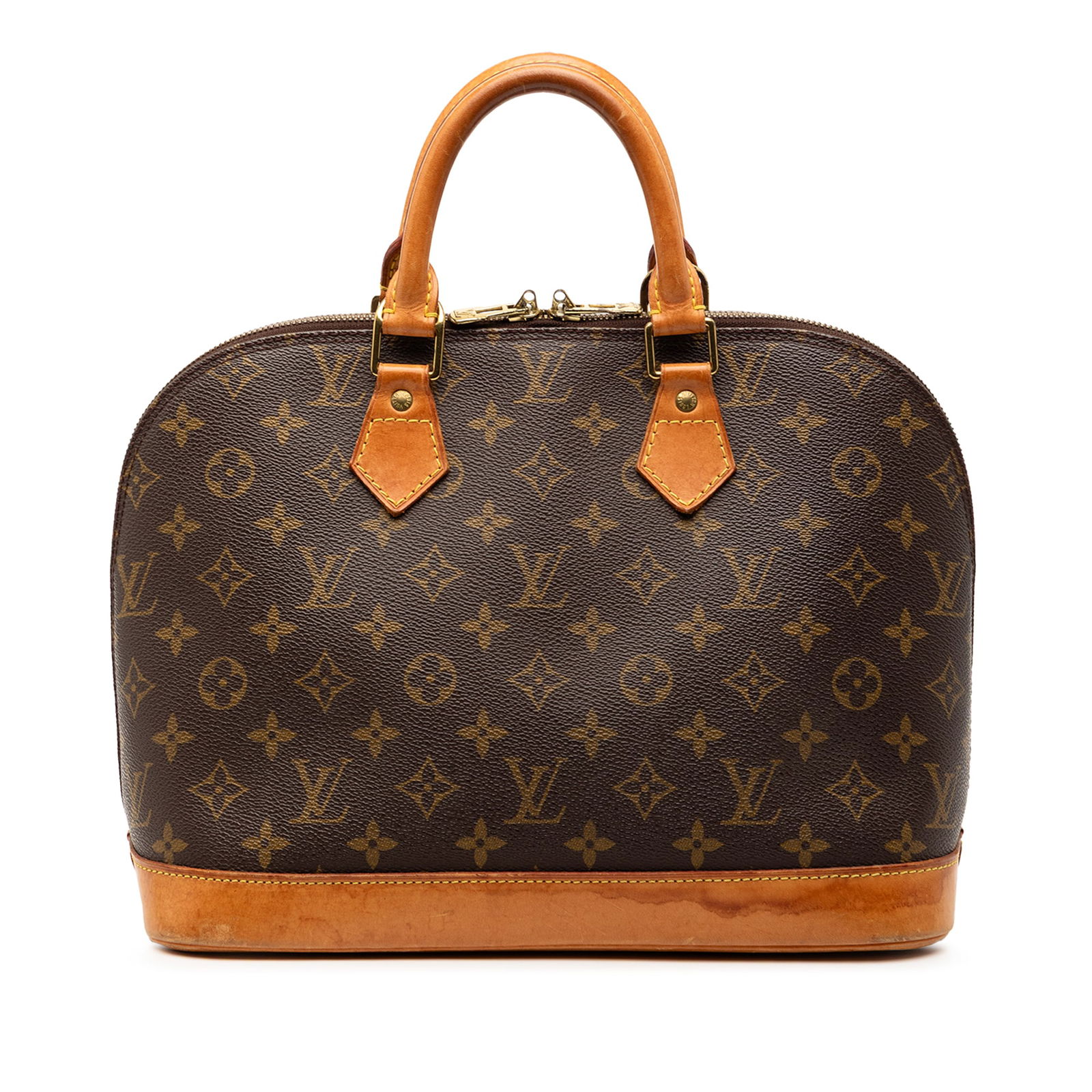 Louis Vuitton Alma PM Monogram Canvas Bag with Vachetta Leather Trim (1 of 8)