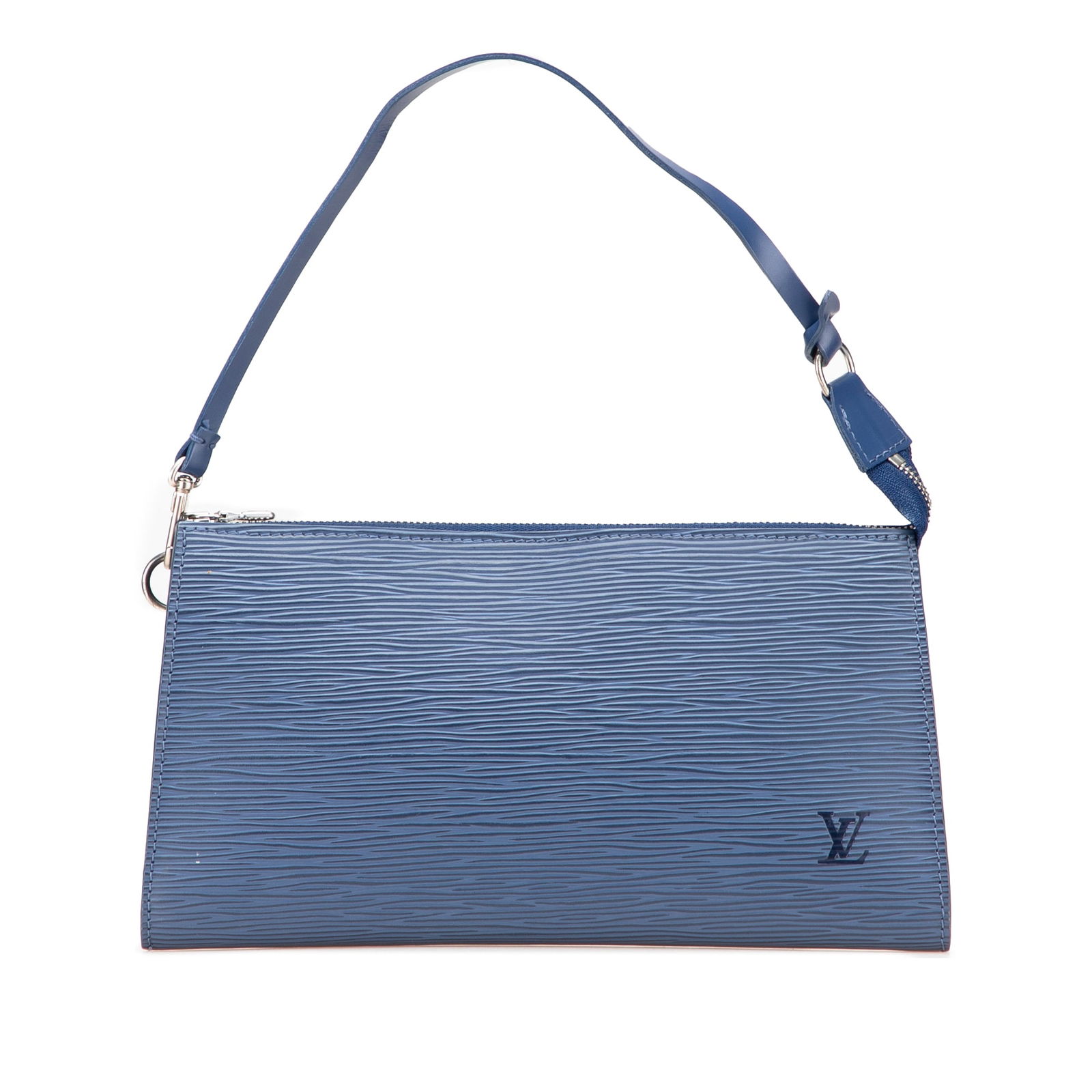Louis Vuitton Epi Pochette Accessoires Blue Leather Bag (1 of 12)