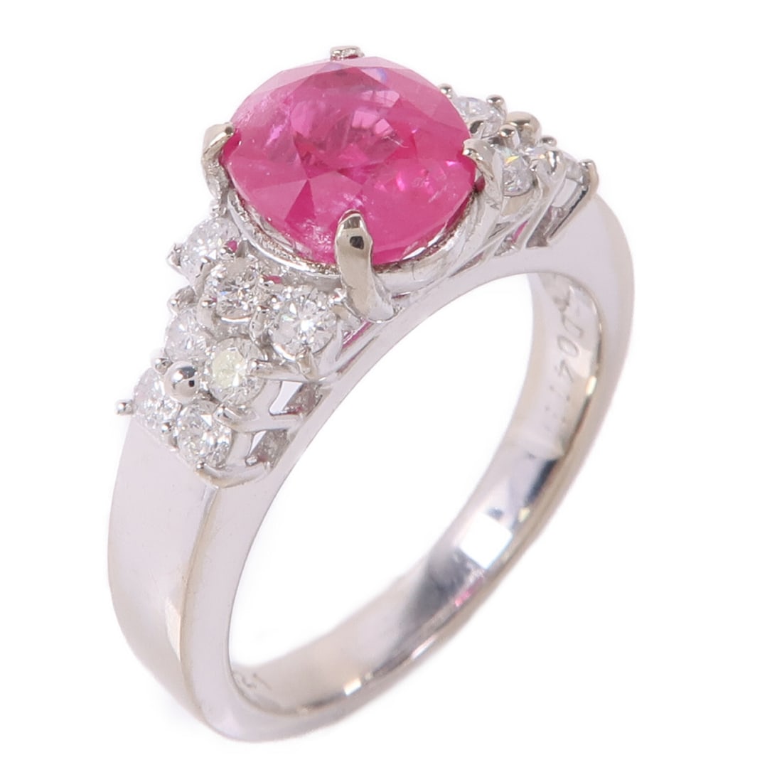JEWELRY Ruby Ring in 18K White Gold Size 6.25 (1 of 10)
