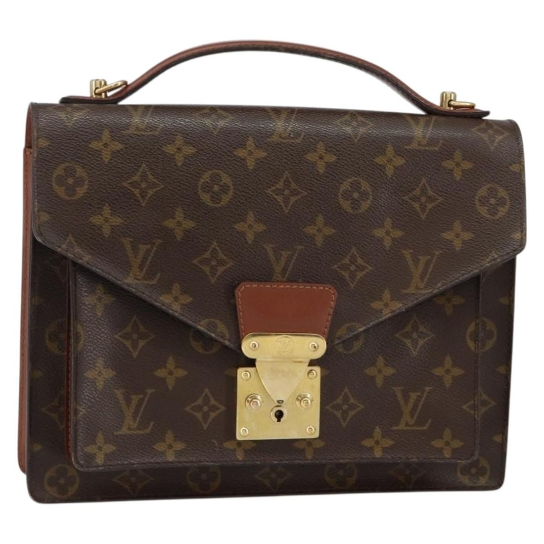 LOUIS VUITTON Monogram Monceau 28 Hand Bag M51185 Auth France (1 of 18)