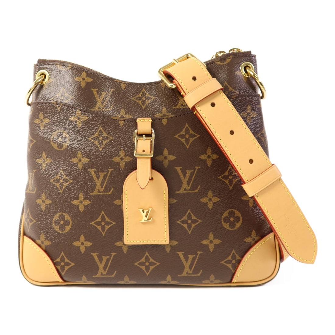 LOUIS VUITTON Odeon PM Shoulder Bag Monogram Brown GHW M45354: LOUIS VUITTON Odeon PM Shoulder Bag Monogram Brown GHW M45354 This stylish Louis Vuitton Odeon PM Shoulder Bag is a perfect blend of elegance and functionality. Crafted from durable PVC coated canvas,