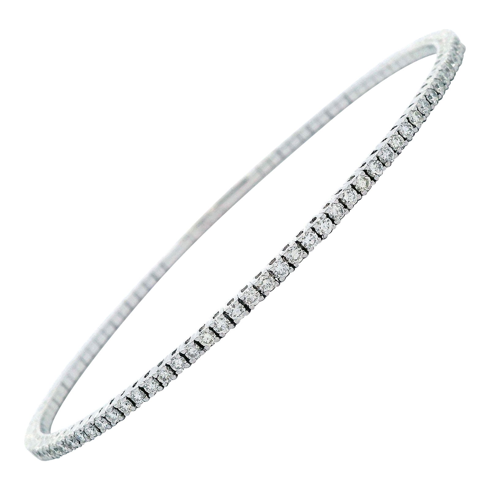 1.48ct Diamond Flexible Tennis Bracelet in 14k White Gold (1 of 4)