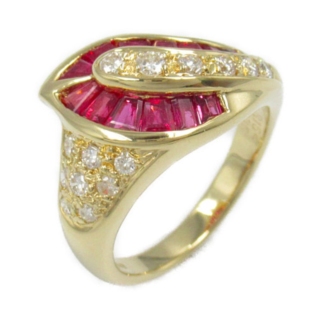 Ruby Diamond Ring in 18K Yellow Gold Size 6 by JEWELRY (1 of 7)