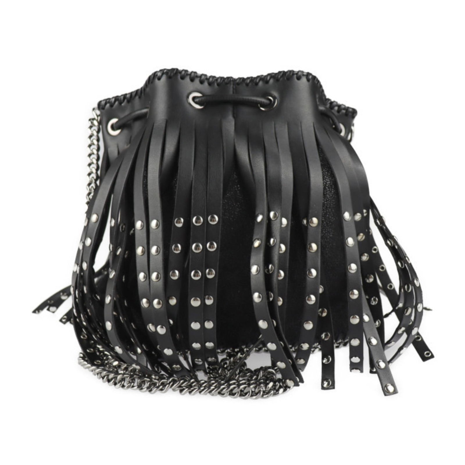Falabella Black Faux Leather Shoulder Bag by Stella McCartney (1 of 9)